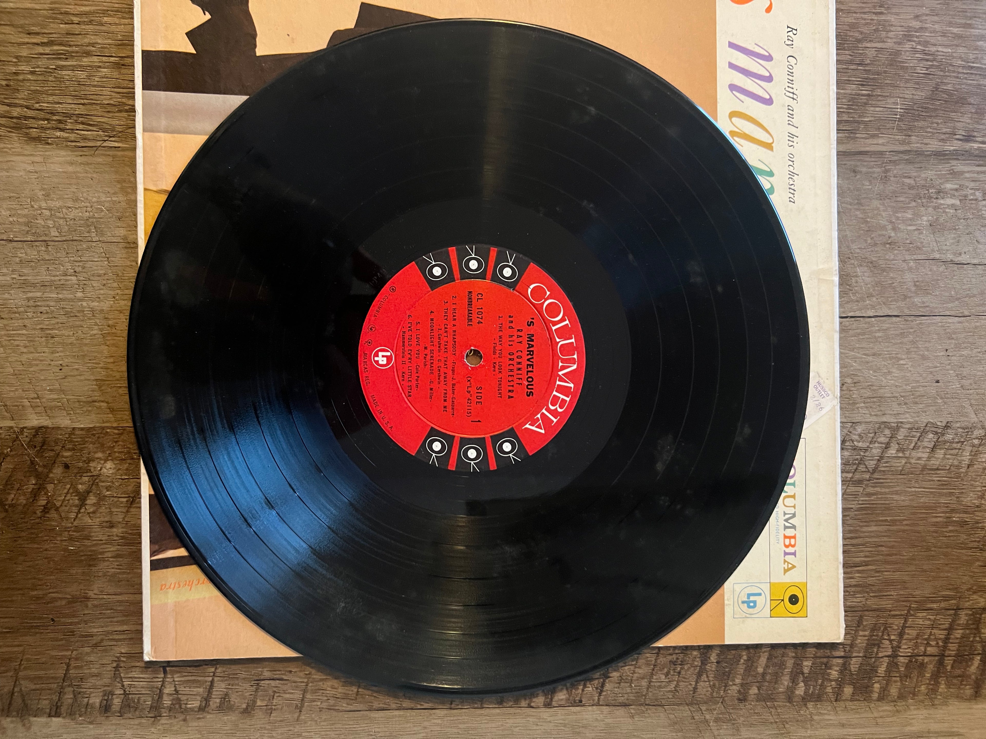 Ray Conniff And His Orchestra ‘S MARVELOUS - 1957 Columbia Records Vinyl LP