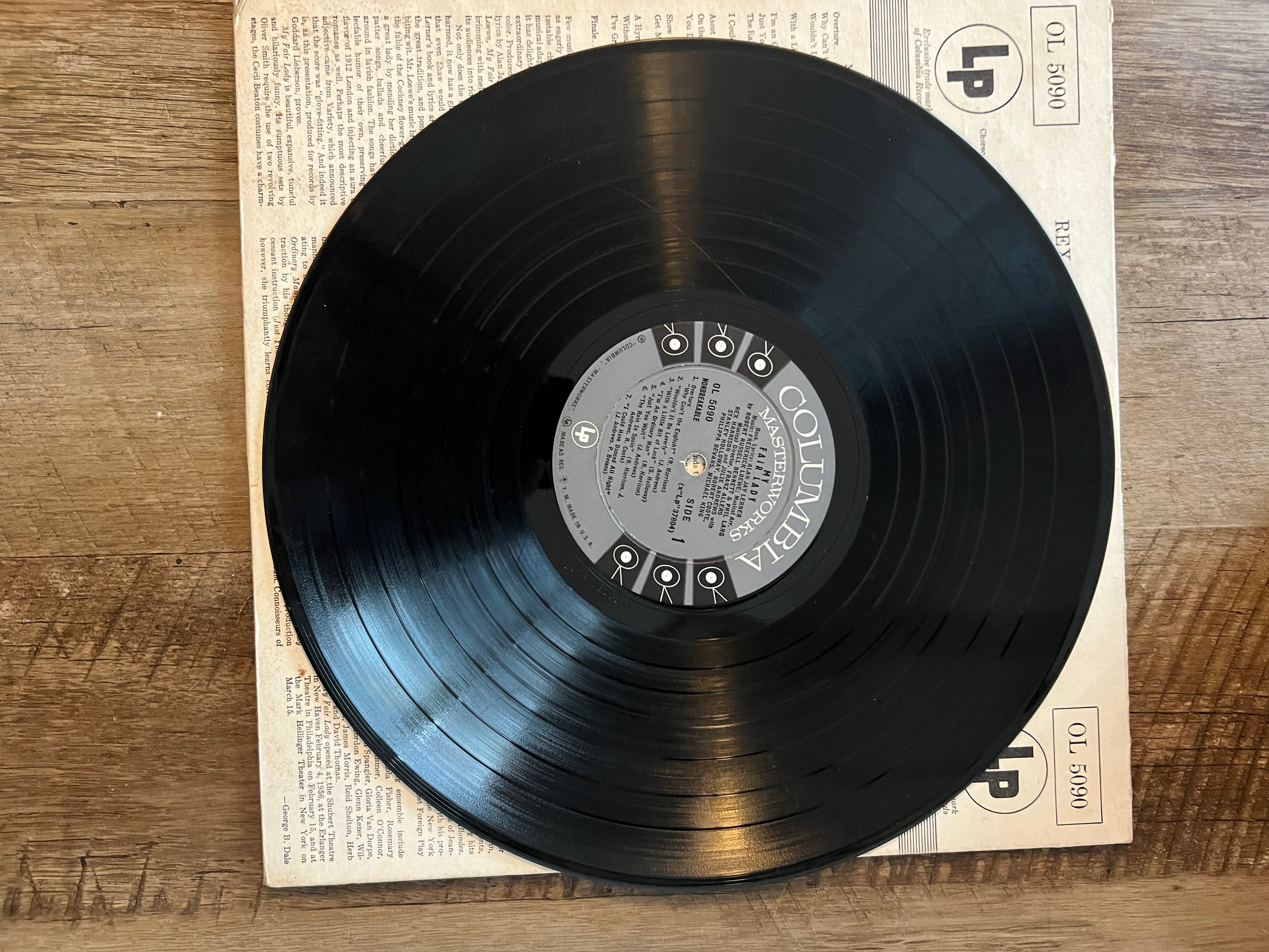 My Fair Lady - Rex Harrison & Julie Andrews - 1956 Columbia Records Vinyl LP