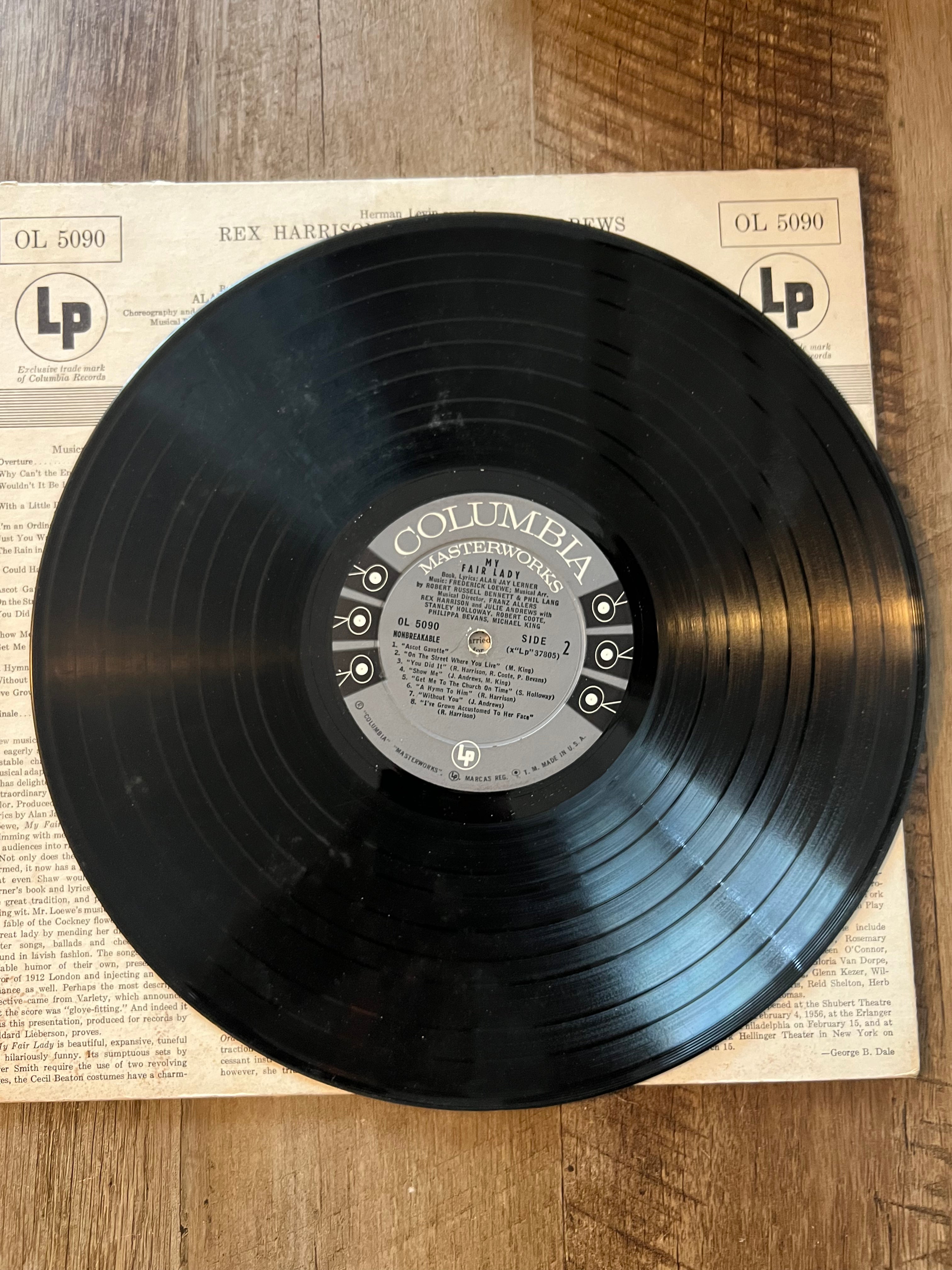 My Fair Lady - Rex Harrison & Julie Andrews - 1956 Columbia Records Vinyl LP