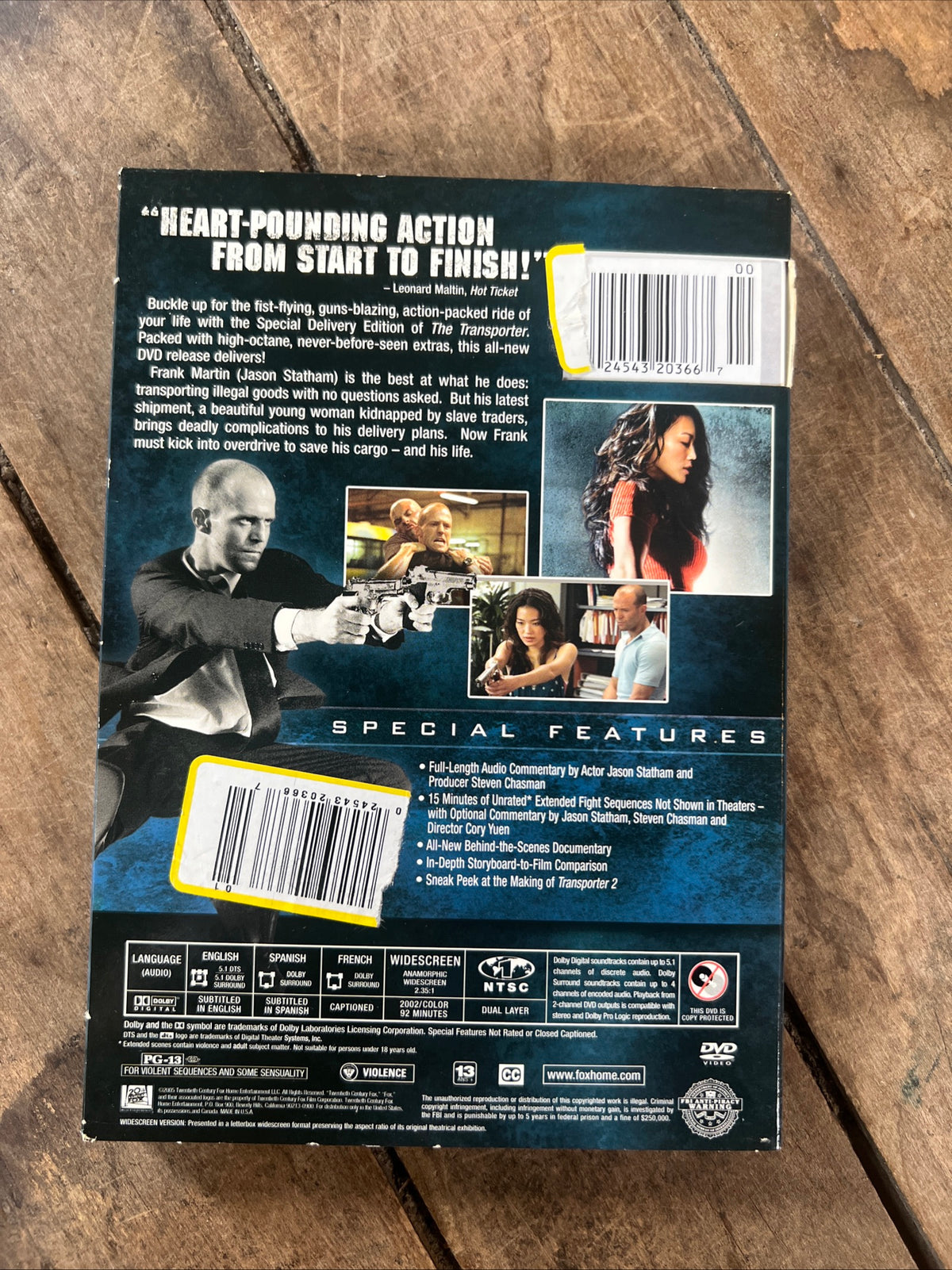 The Transporter ( DVD 2002 ) Action / Thriller [PG-13]