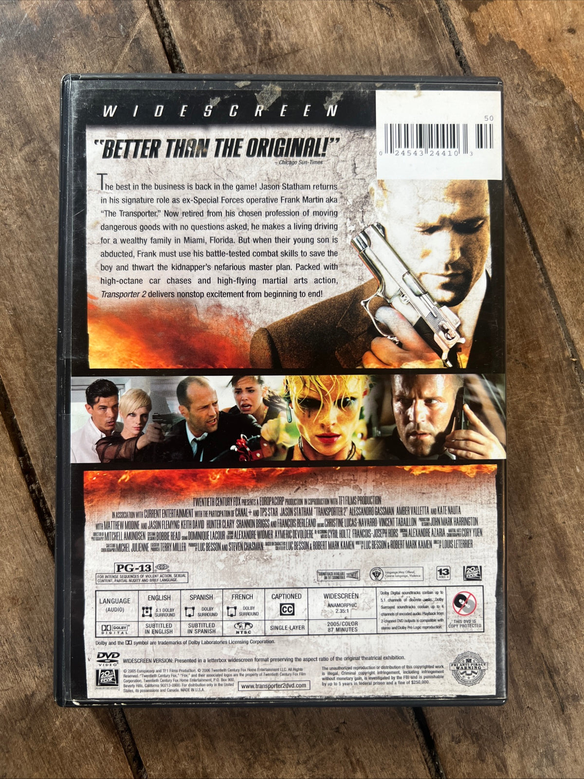 The Transporter 2 ( DVD 2005 ) Action / Thriller [PG-13]