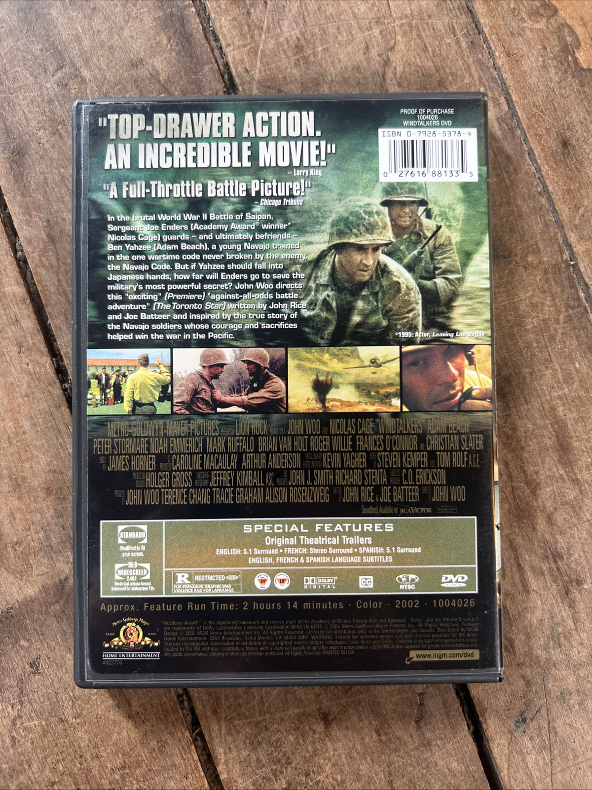 Windtalkers ( DVD 2002 ) Action / War [R]
