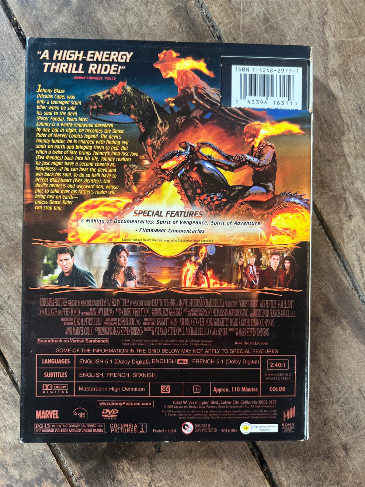 Ghost Rider ( DVD 2007  ) Action / Fantasy [PG-13]
