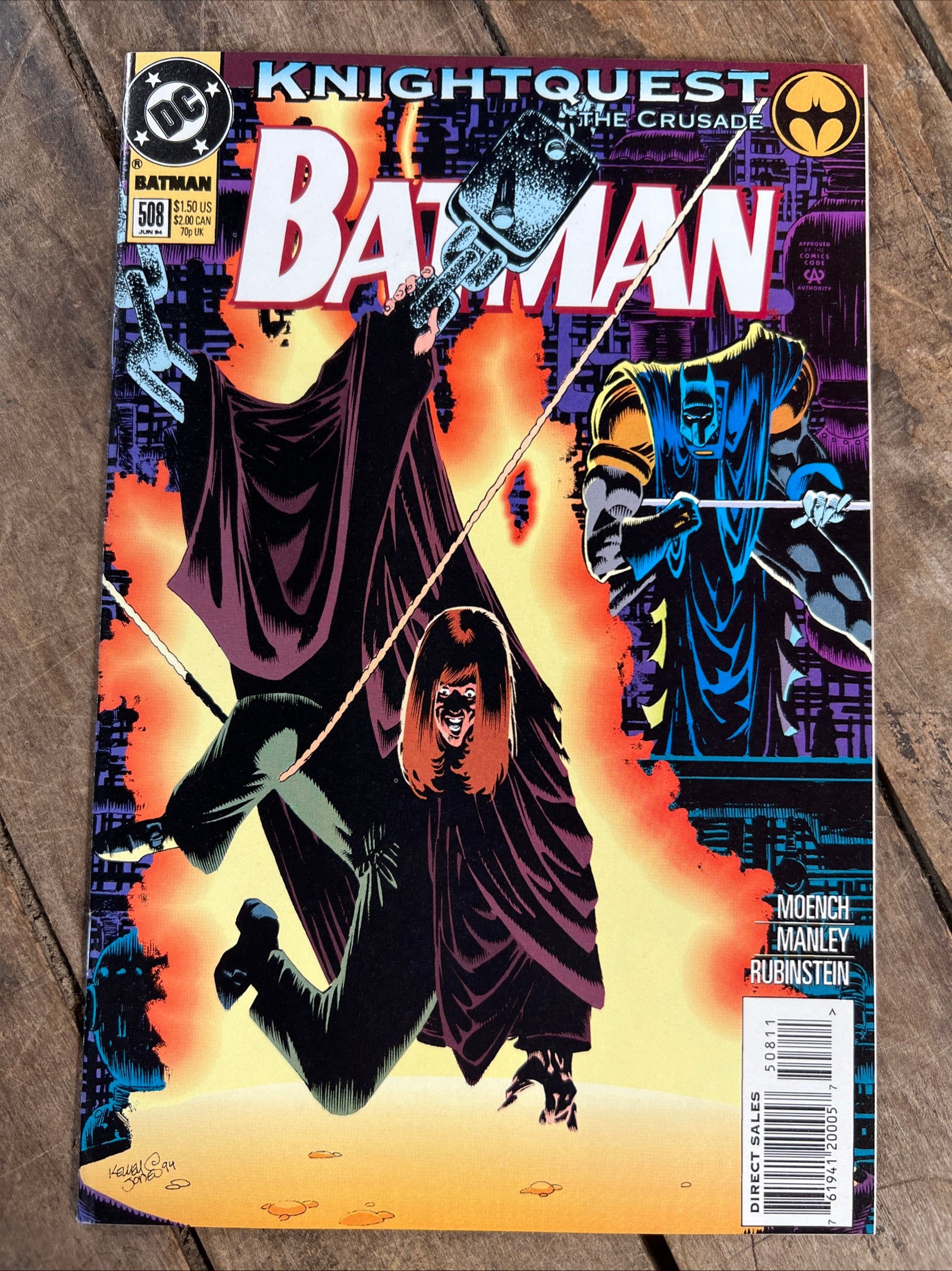 Batman #508 (1994) DC Comics - Knight Quest The Crusade