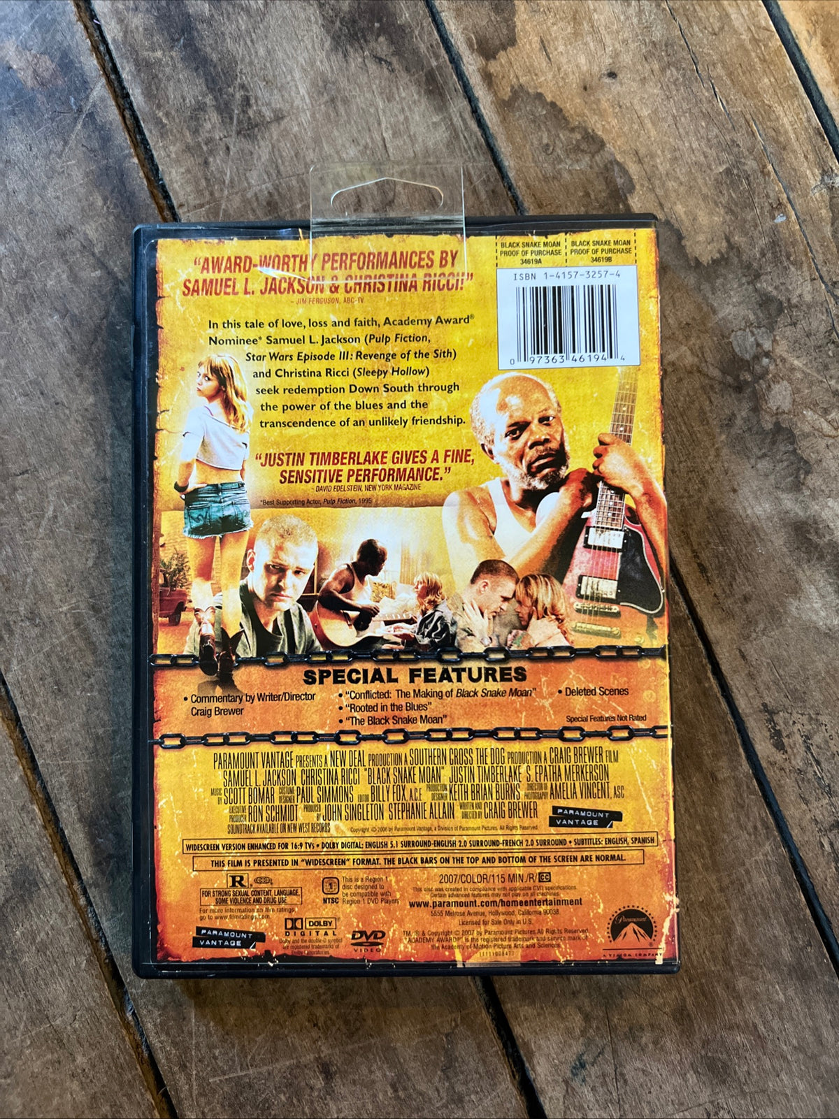 Black Snake Moan (DVD 2006) Thriller [R]