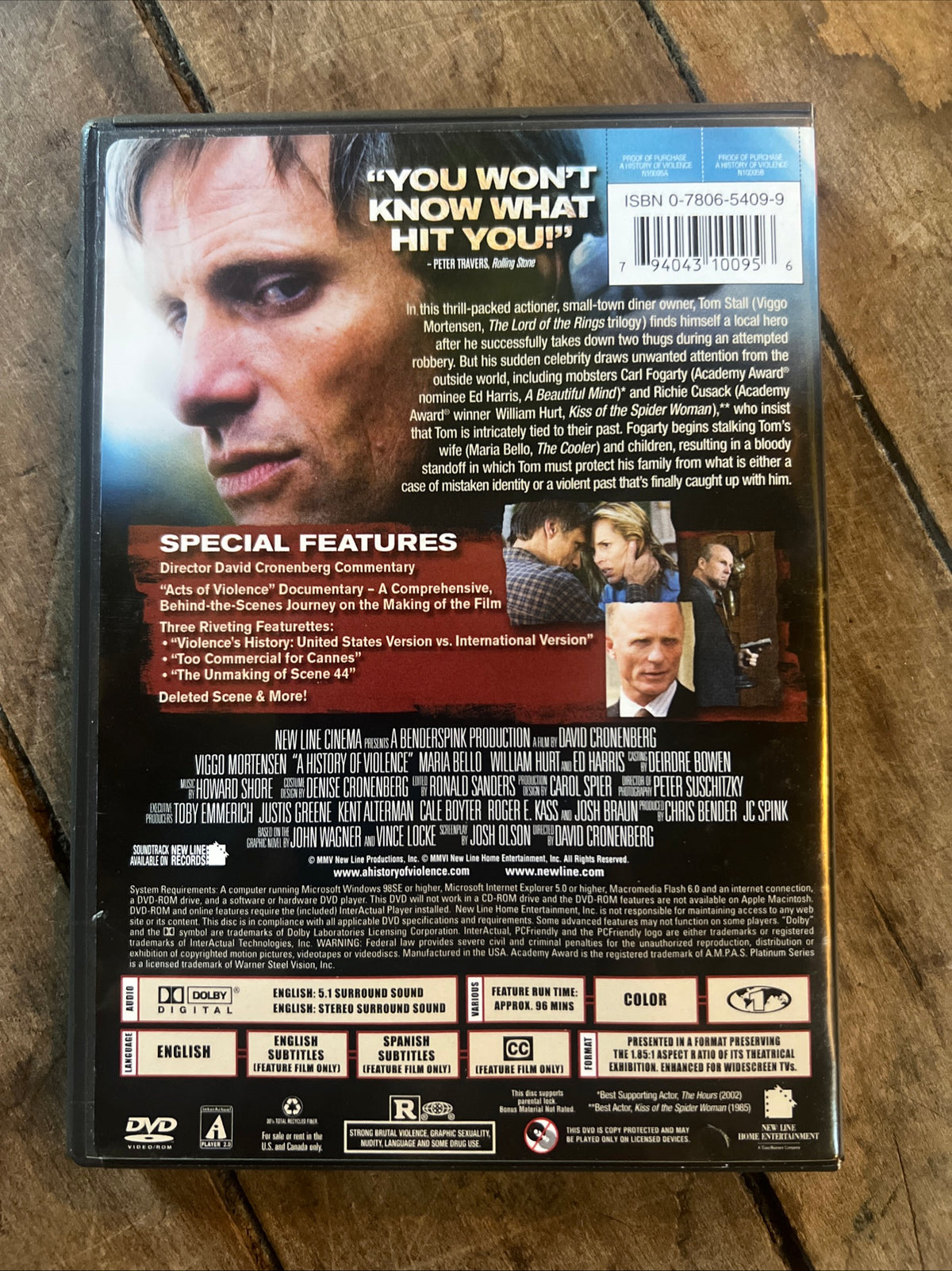 A History Of Violence (DVD 2005) Thriller /Crime [R]