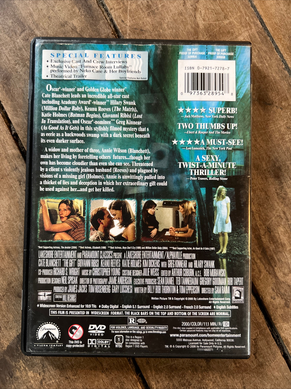 The Gift (DVD 2000) Horror /Mystery [R]