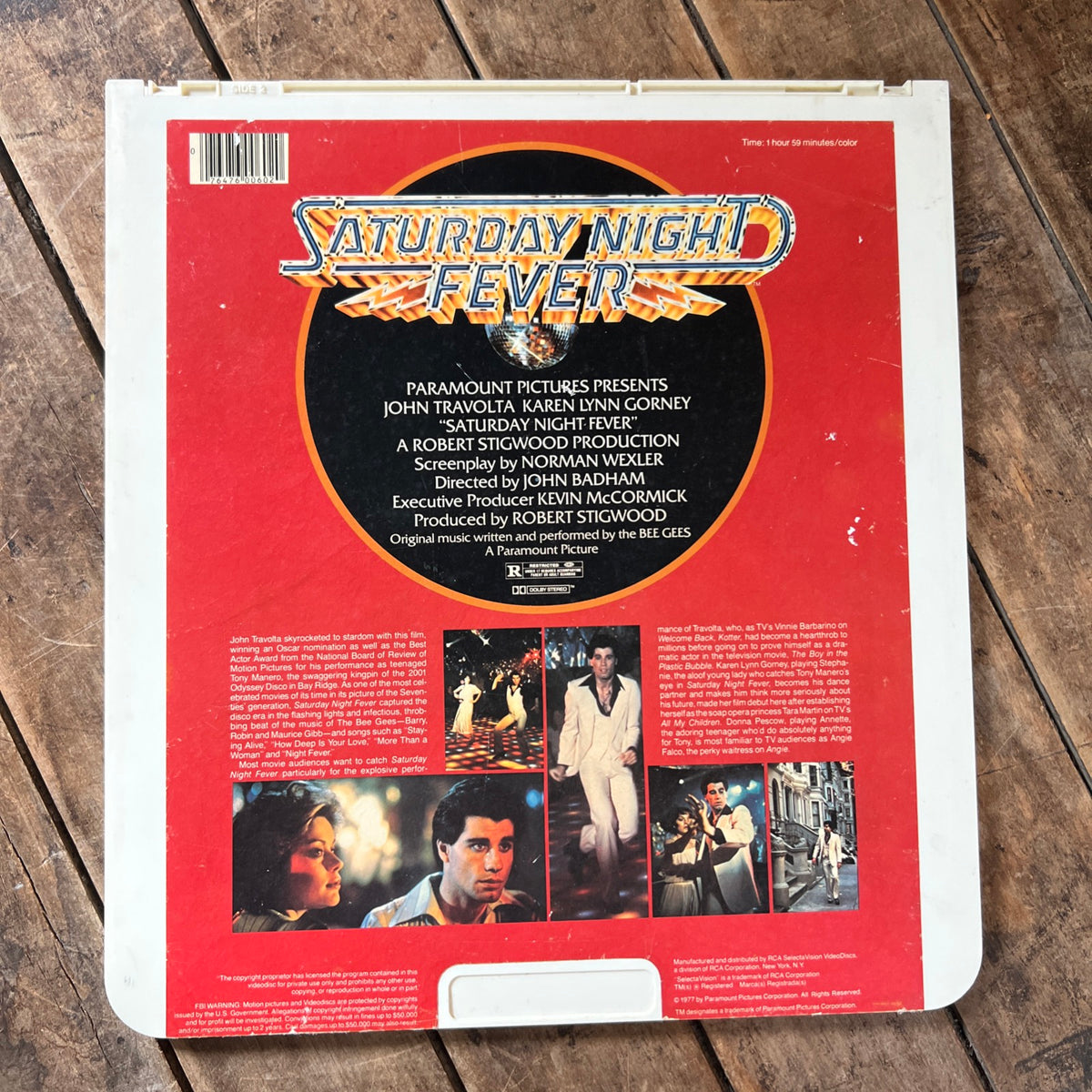 Saturday Night Fever (LASERDISC 1977) Musical / Dance [PG]