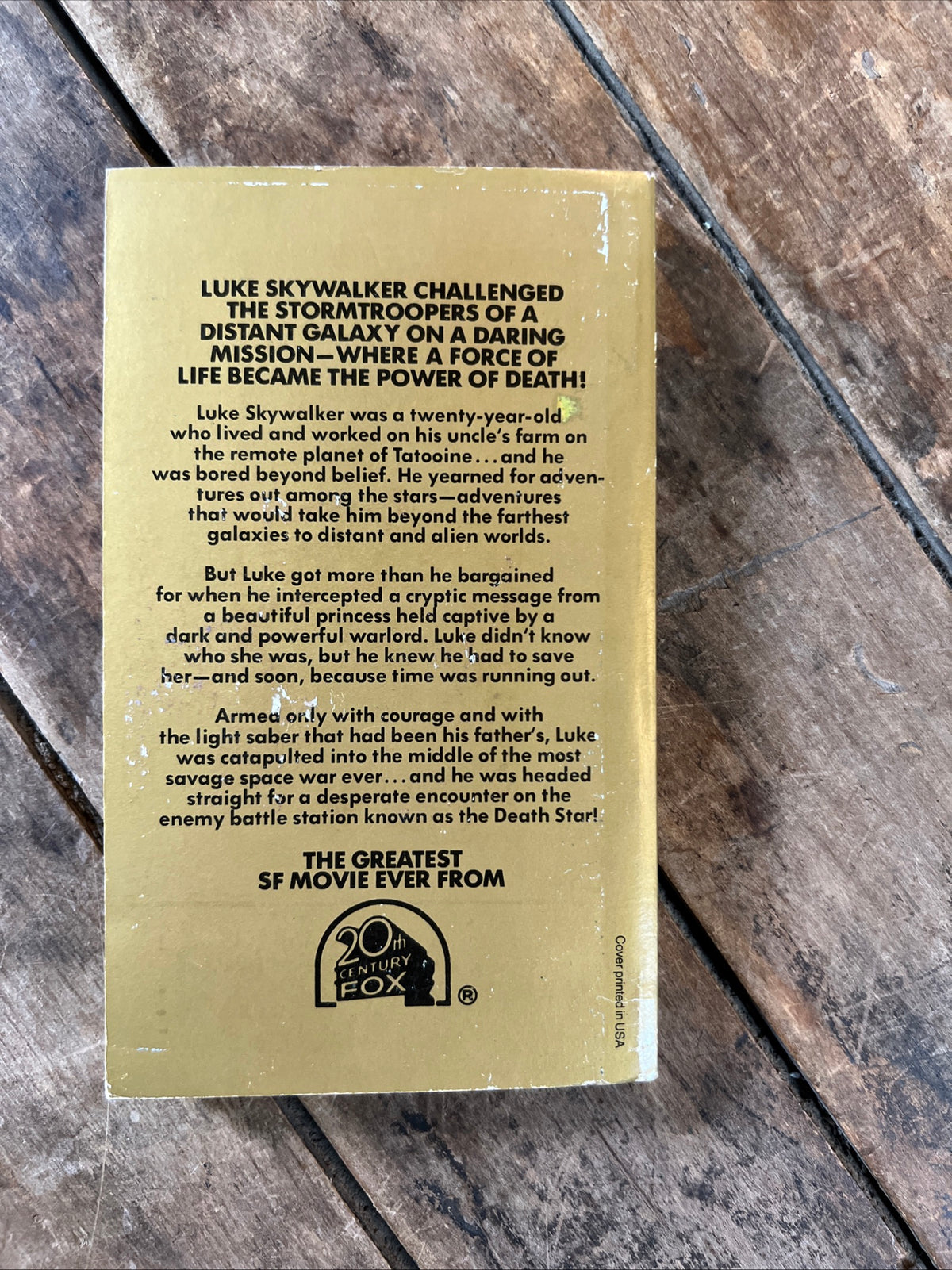STAR WARS - The Adventures of Luke Skywalker ( 1977 Paperback) George Lucas