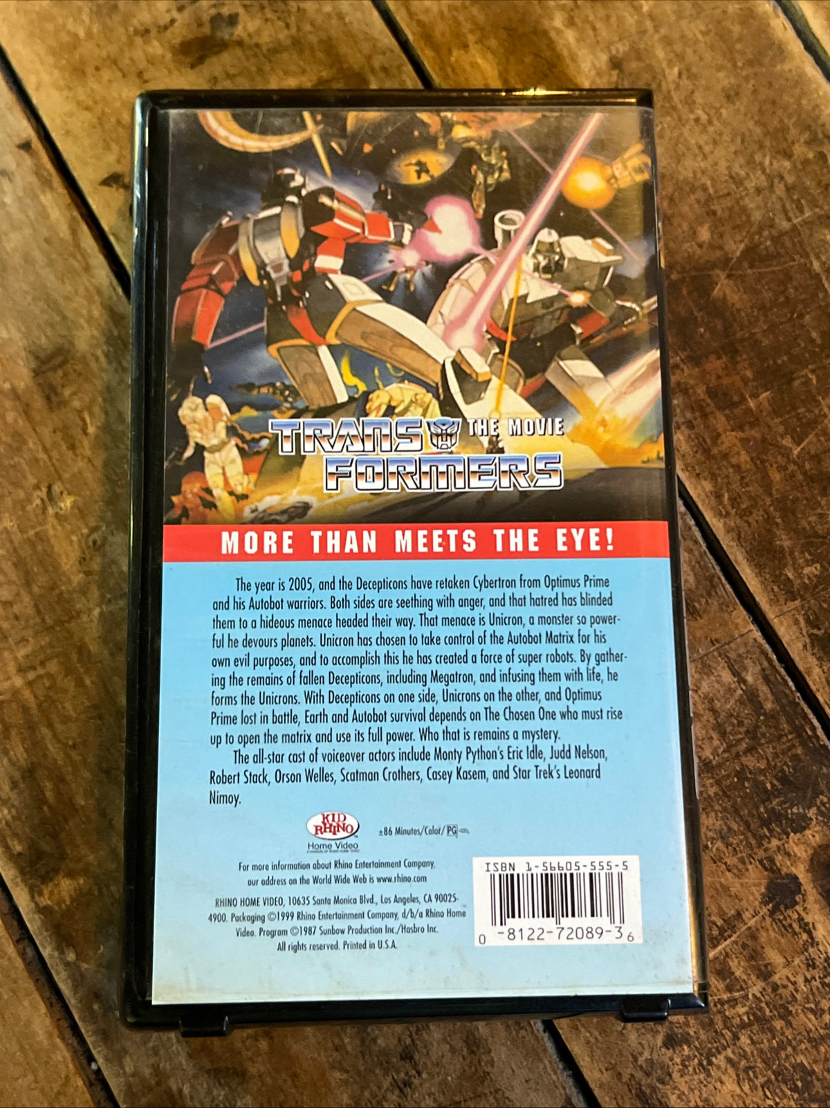 The Transformers The Movie ( VHS 1986 ) Family / Sci-Fi [G]