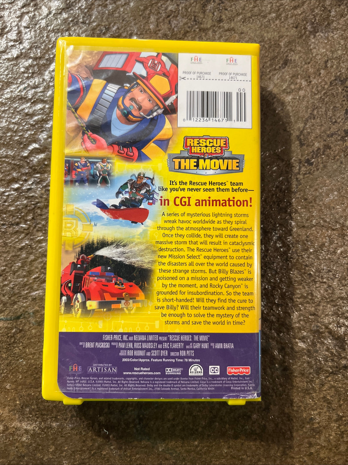 Rescue Heroes The Movie ( VHS 2003 ) Family / Action [G] Clamshell Case