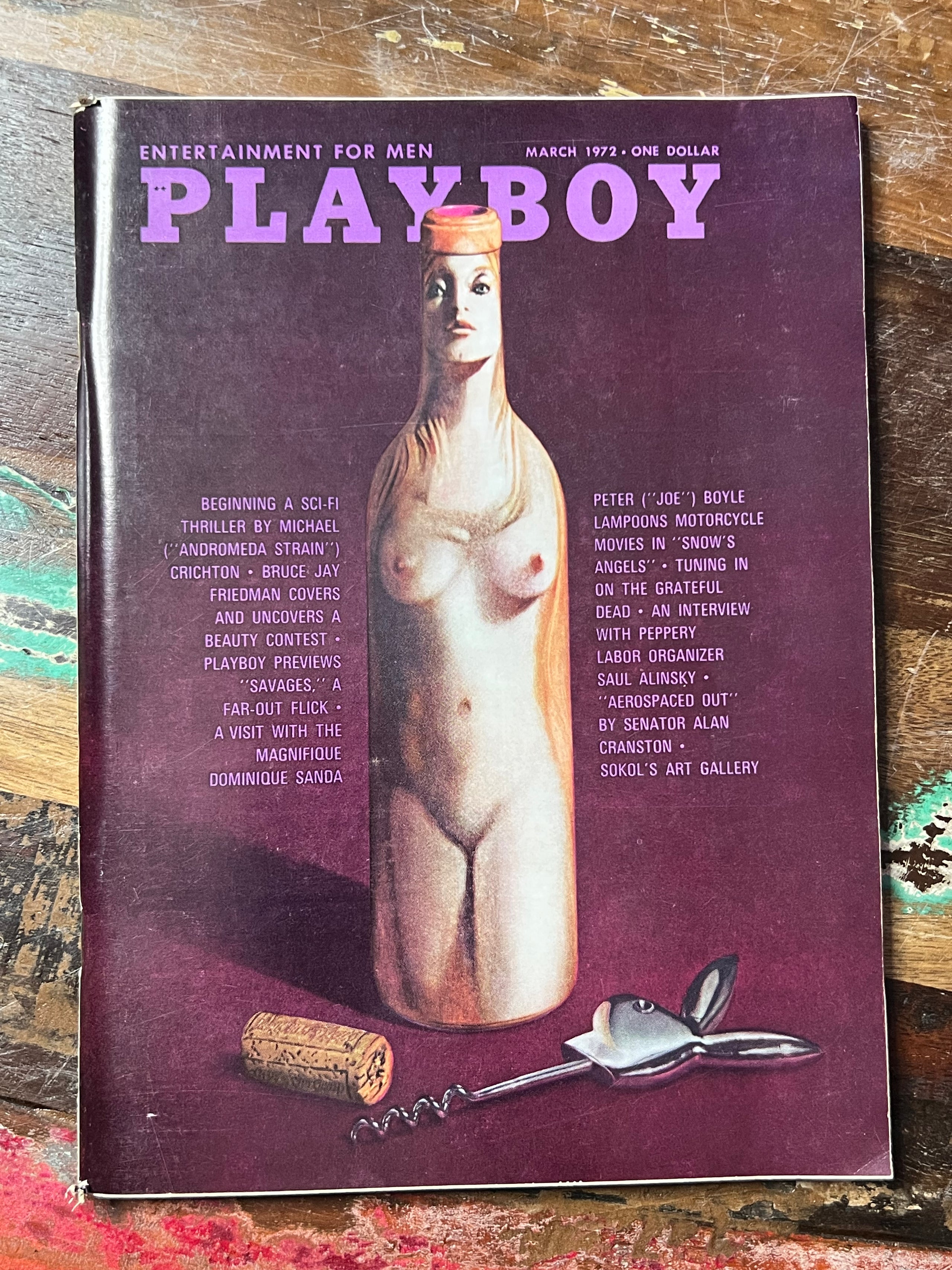Playboy Magazine - March 1972 Issue - Entertainment For Men - Mens Magazine