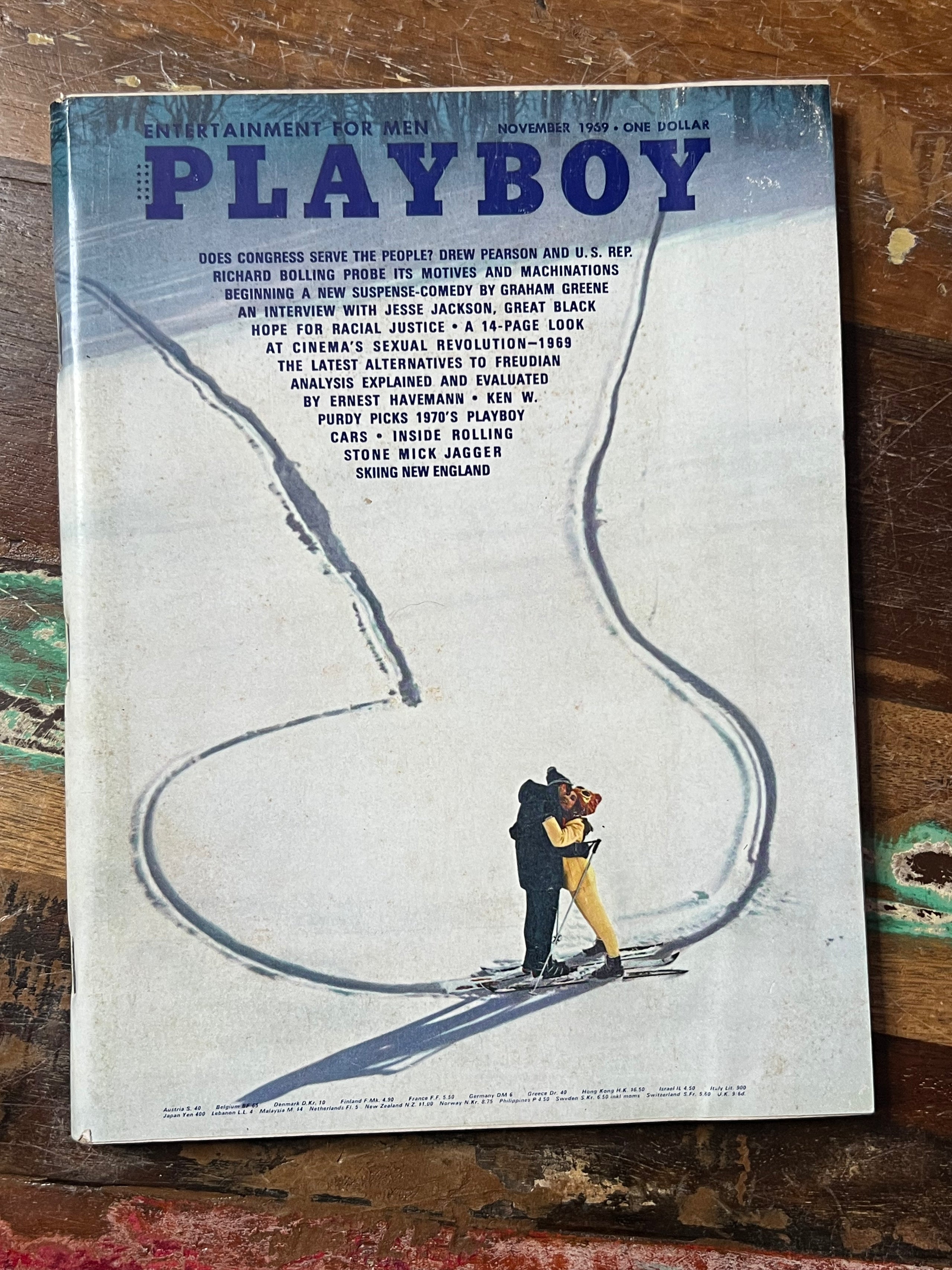 Playboy Magazine - November 1969 Issue - Entertainment For Men - Mens Magazine