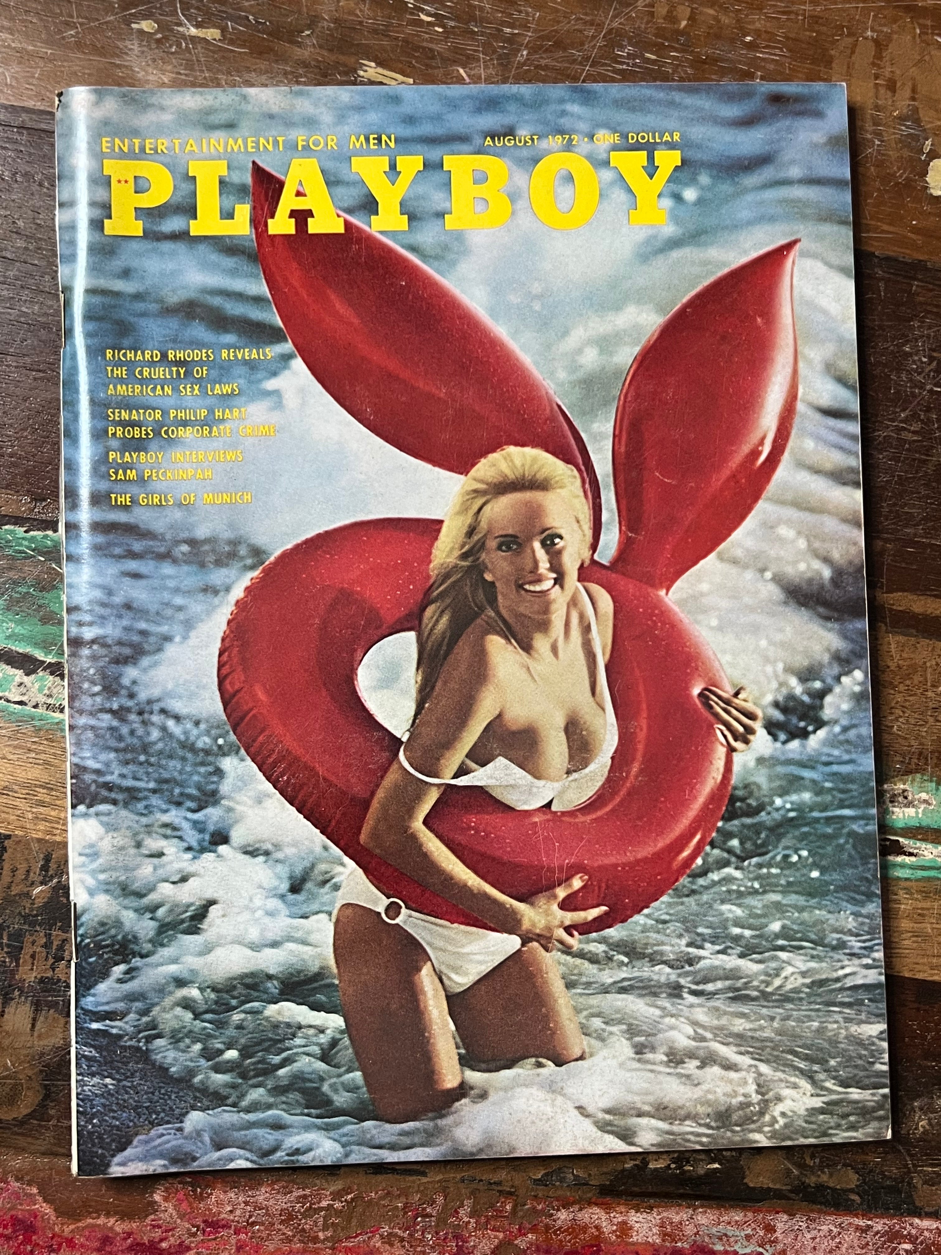 Playboy Magazine - August 1972 Issue - Entertainment For Men - Mens Magazine