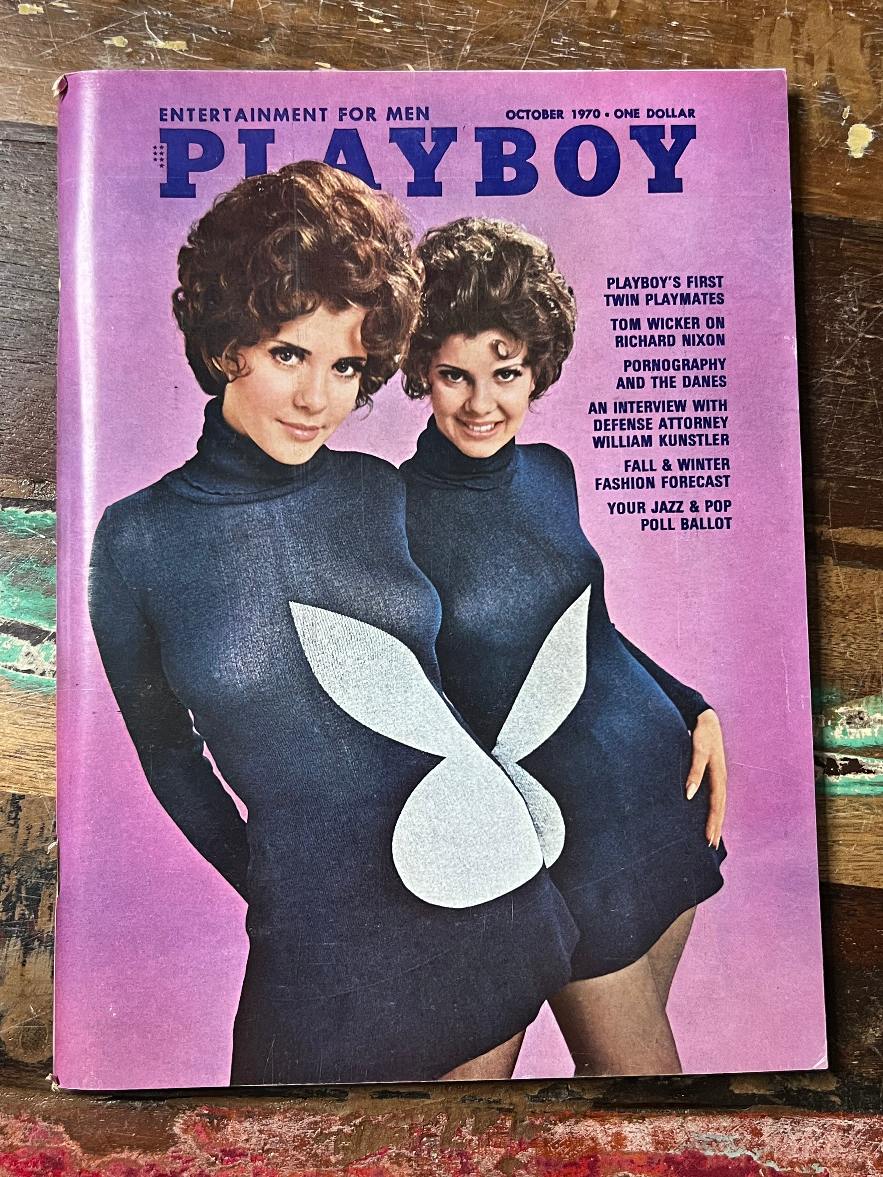 Playboy Magazine - October 1970 Issue - Entertainment For Men - Mens Magazine