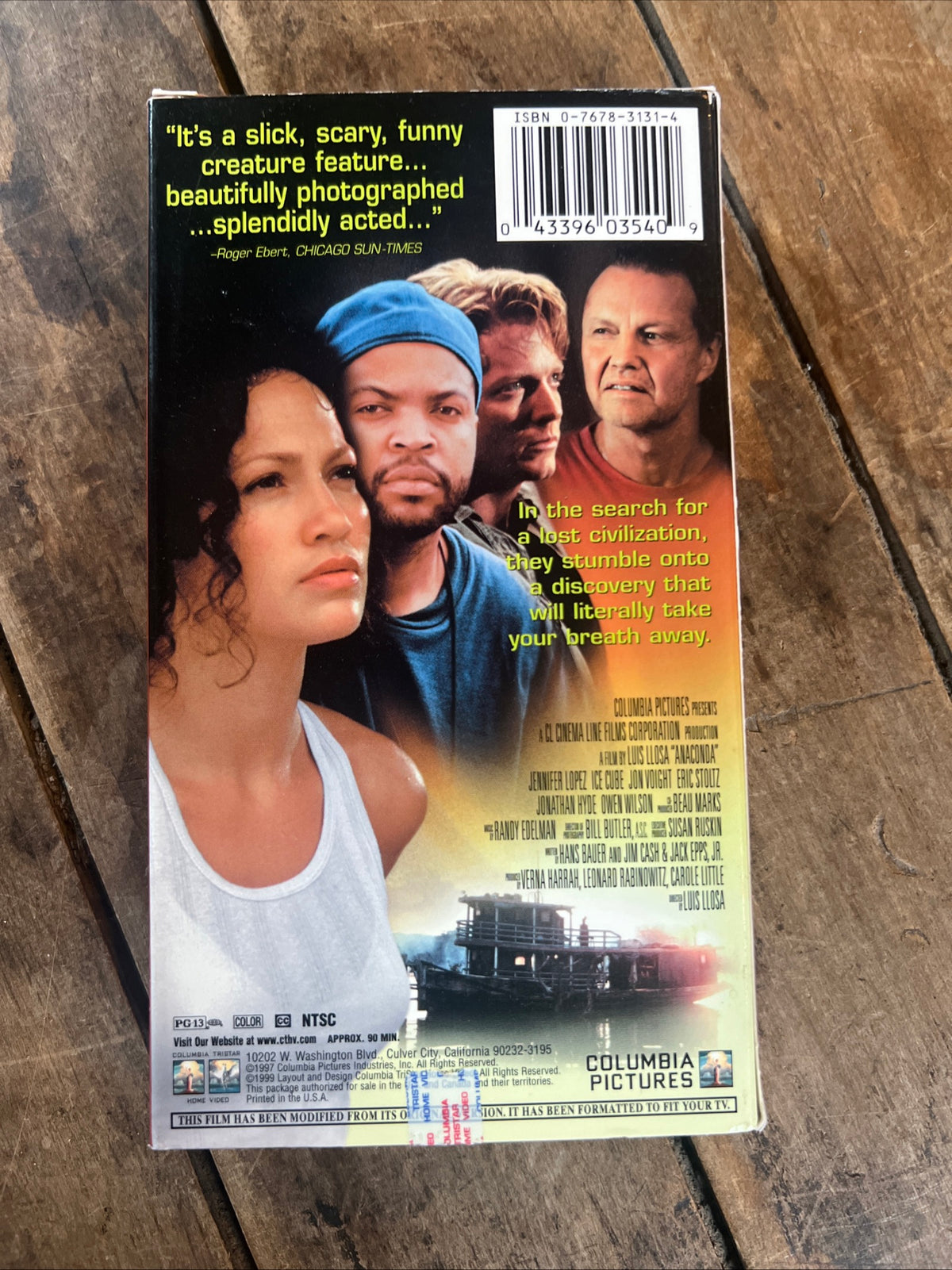 ANACONDA ( VHS 1997 ) Horror / Adventure [PG-13]