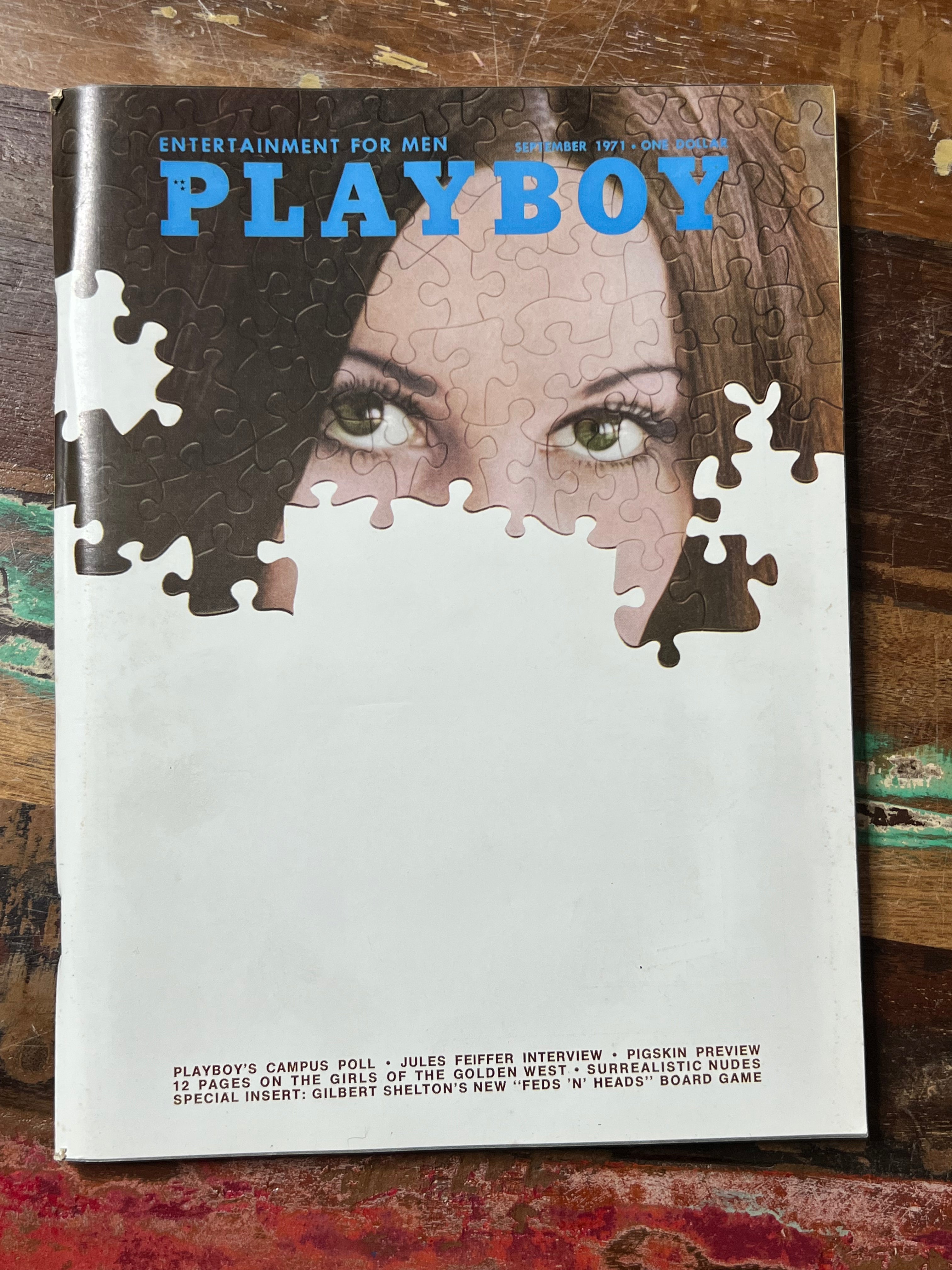 Playboy Magazine - September 1971 Issue - Entertainment For Men - Mens Magazine