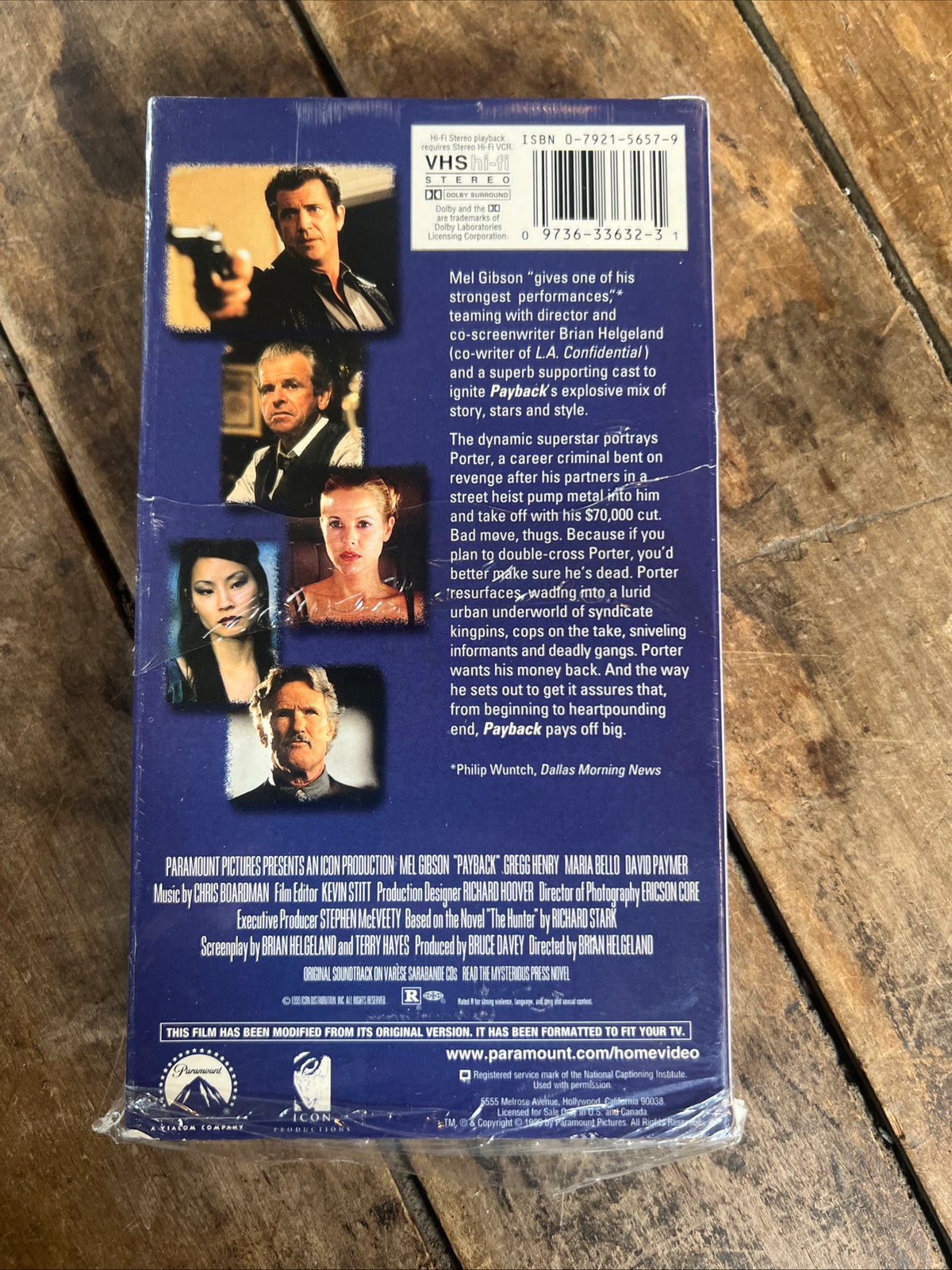 PAYBACK ( VHS 1999 ) Action / Thriller [R]