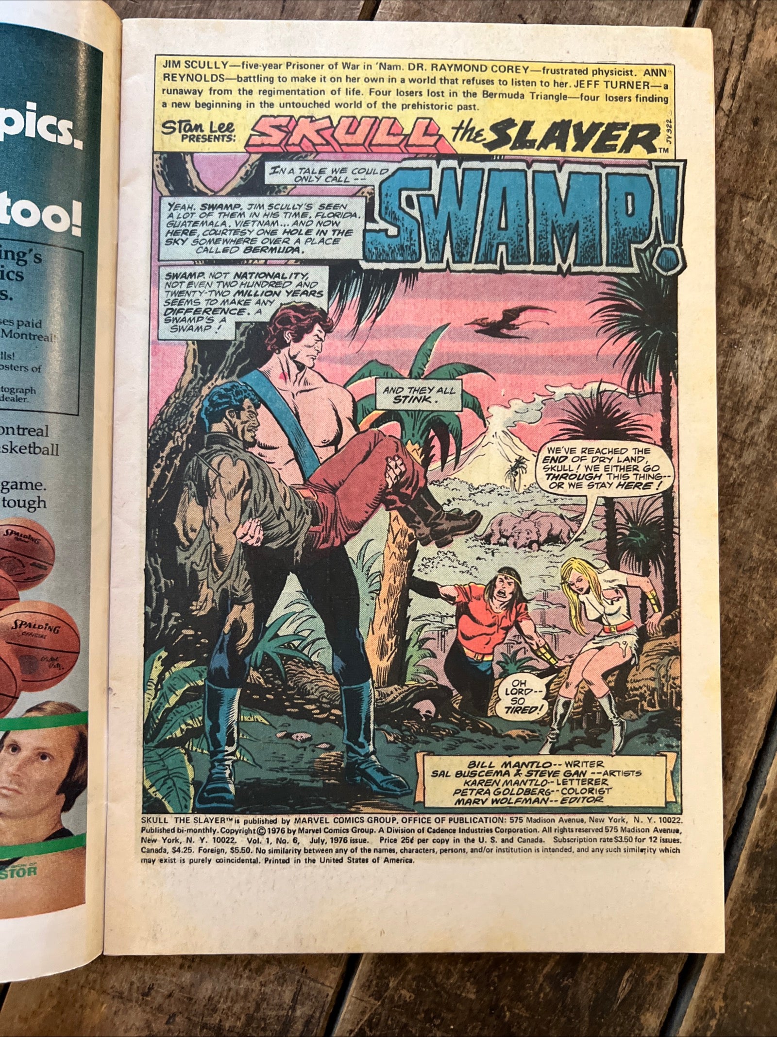 Skull the Slayer #6 1976) Marvel Comics Group