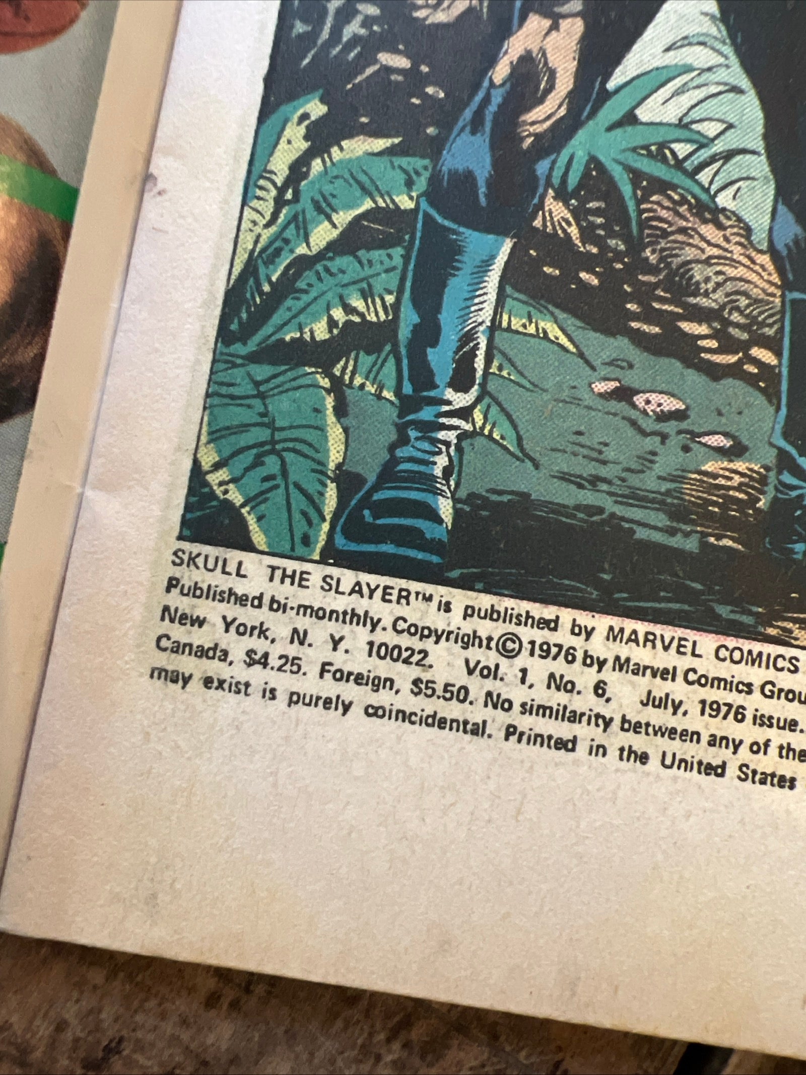 Skull the Slayer #6 1976) Marvel Comics Group