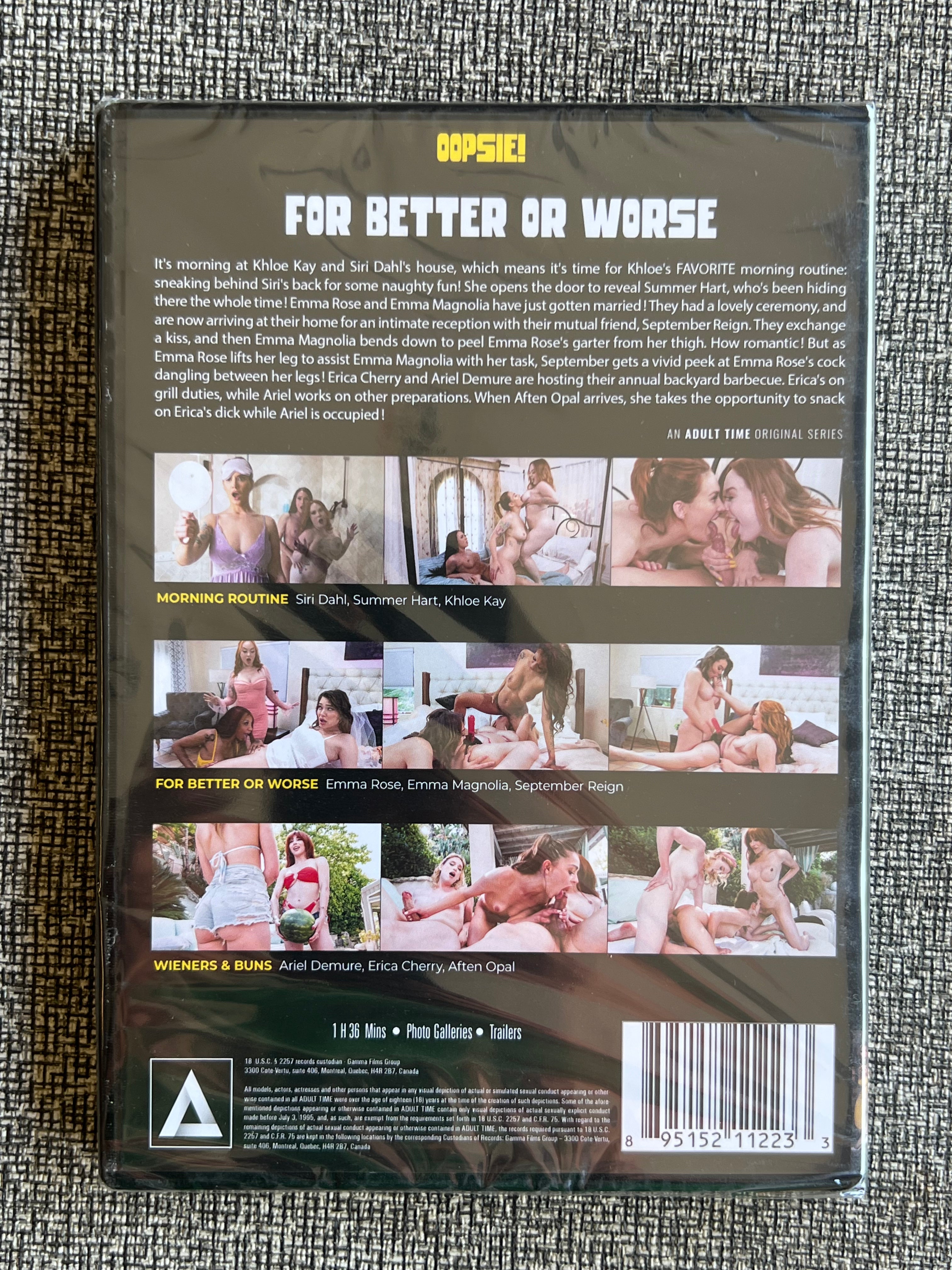 For Better Or Worse - DVD 2024 - Adult Time
