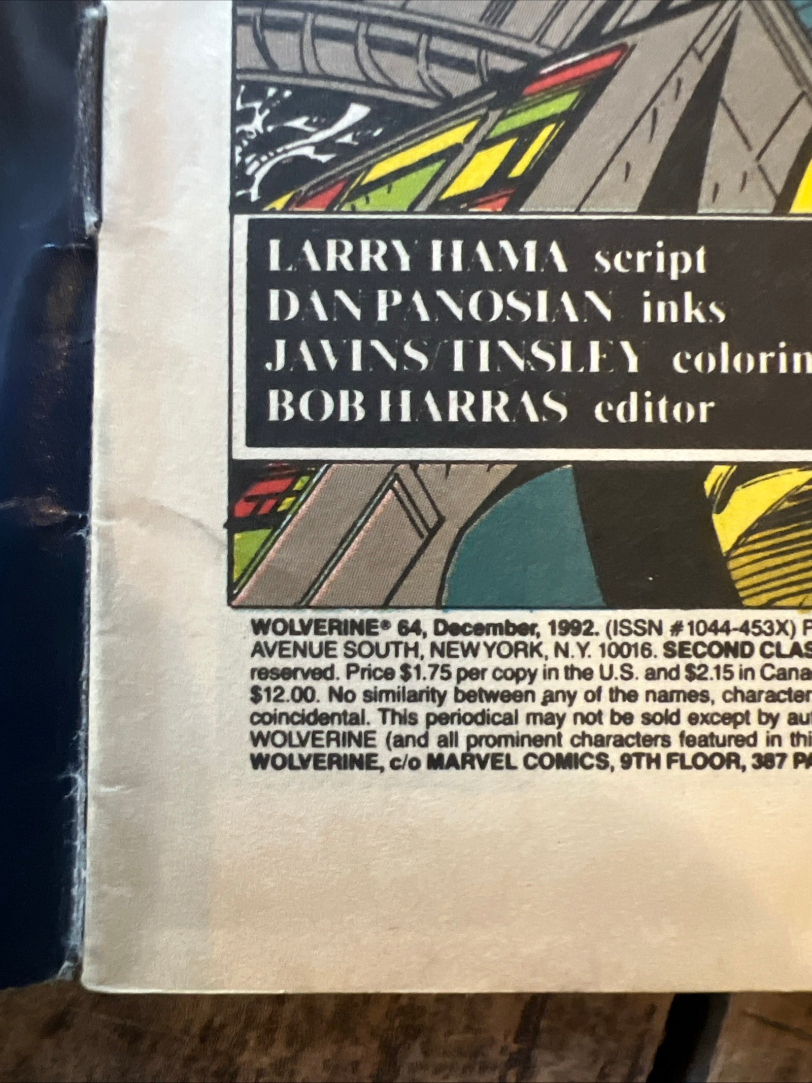 Wolverine #64 (1991) Marvel Comics