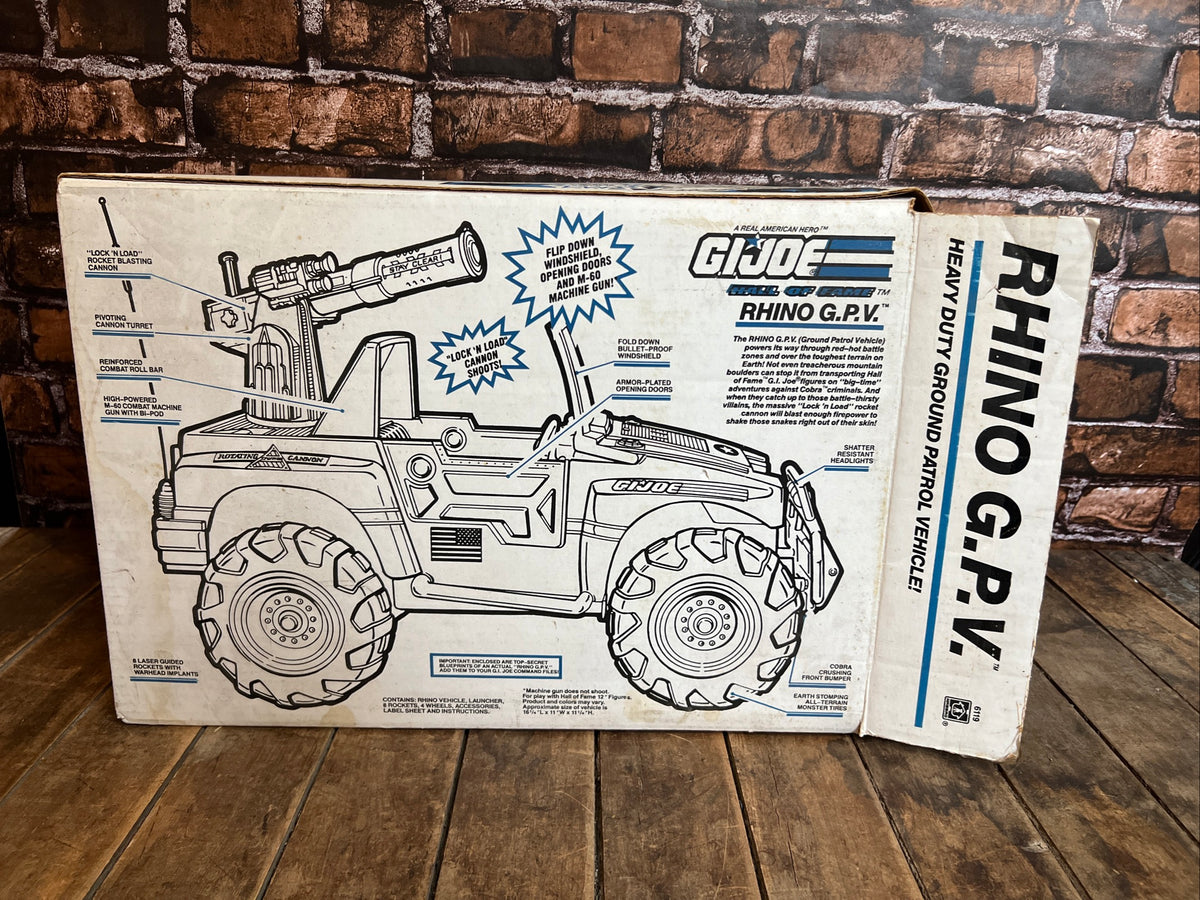 Vintage 1993 Hasbro - GI JOE RHINO G.P.V. (Ground Patrol Vehicle) - Original Box