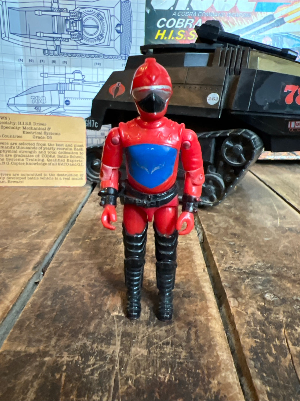 1983 Hasbro GI JOE- Cobra H.I.S.S. Tank & The Enemy Action Figure - Original Box