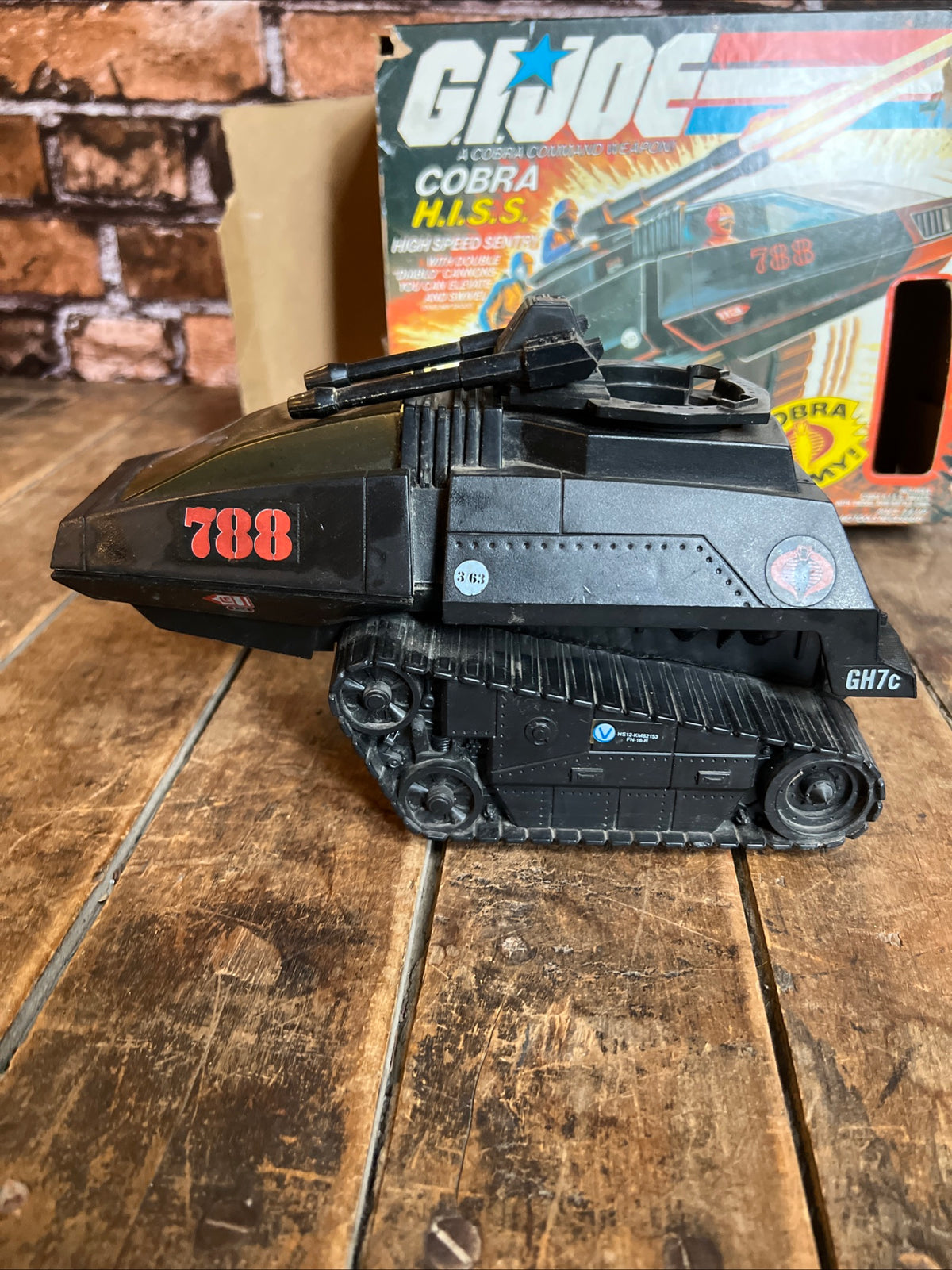 1983 Hasbro GI JOE- Cobra H.I.S.S. Tank & The Enemy Action Figure - Original Box