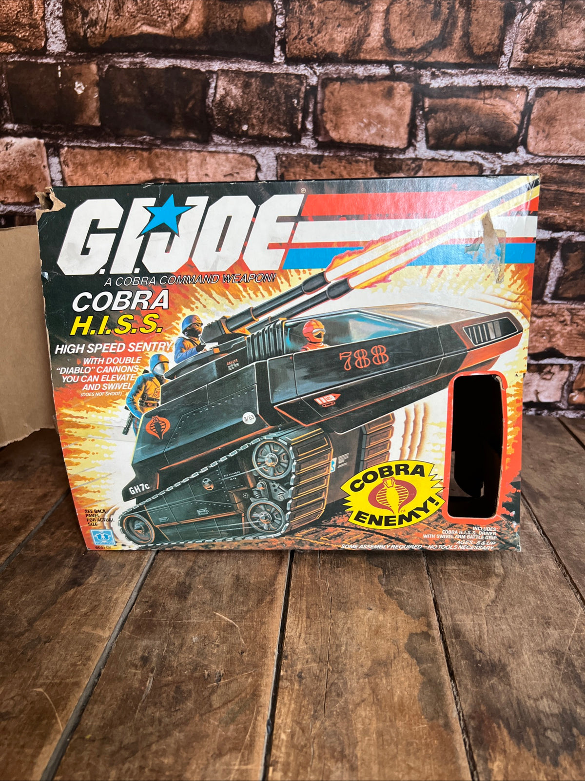 1983 Hasbro GI JOE- Cobra H.I.S.S. Tank & The Enemy Action Figure - Original Box
