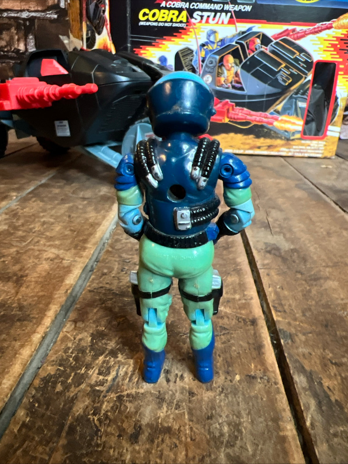 1986 Hasbro GI JOE- Cobra Stun & Motor Viper Pilot Action Figure - Original Box