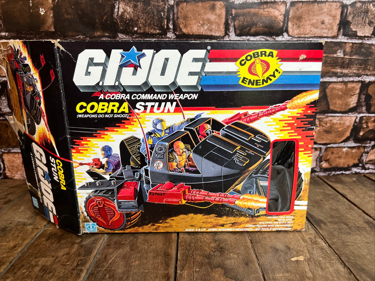 1986 Hasbro GI JOE- Cobra Stun & Motor Viper Pilot Action Figure - Original Box
