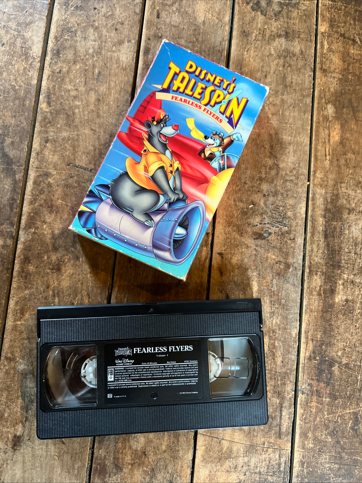 TaleSpin Fearless Flyers ( VHS 1992 ) Volume 4 [G] Walt Disney Home Video
