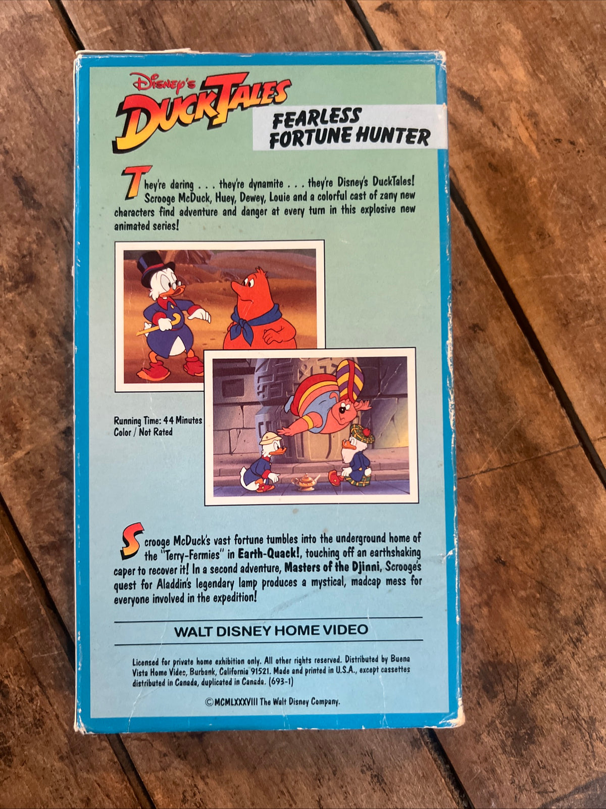 DuckTales Fearless Fortune Hunters ( VHS 1991 )
Cartoon [G] Walt Disney Home Video