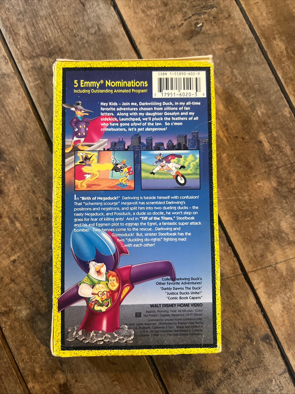 Darkwing Duck “Birth Of Negaduck” ( VHS 1993 ) Cartoon [G] Walt Disney Home Video