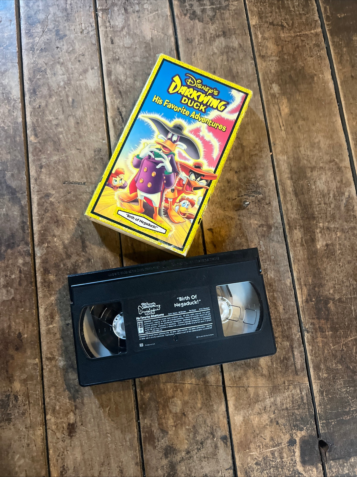 Darkwing Duck “Birth Of Negaduck” ( VHS 1993 ) Cartoon [G] Walt Disney Home Video