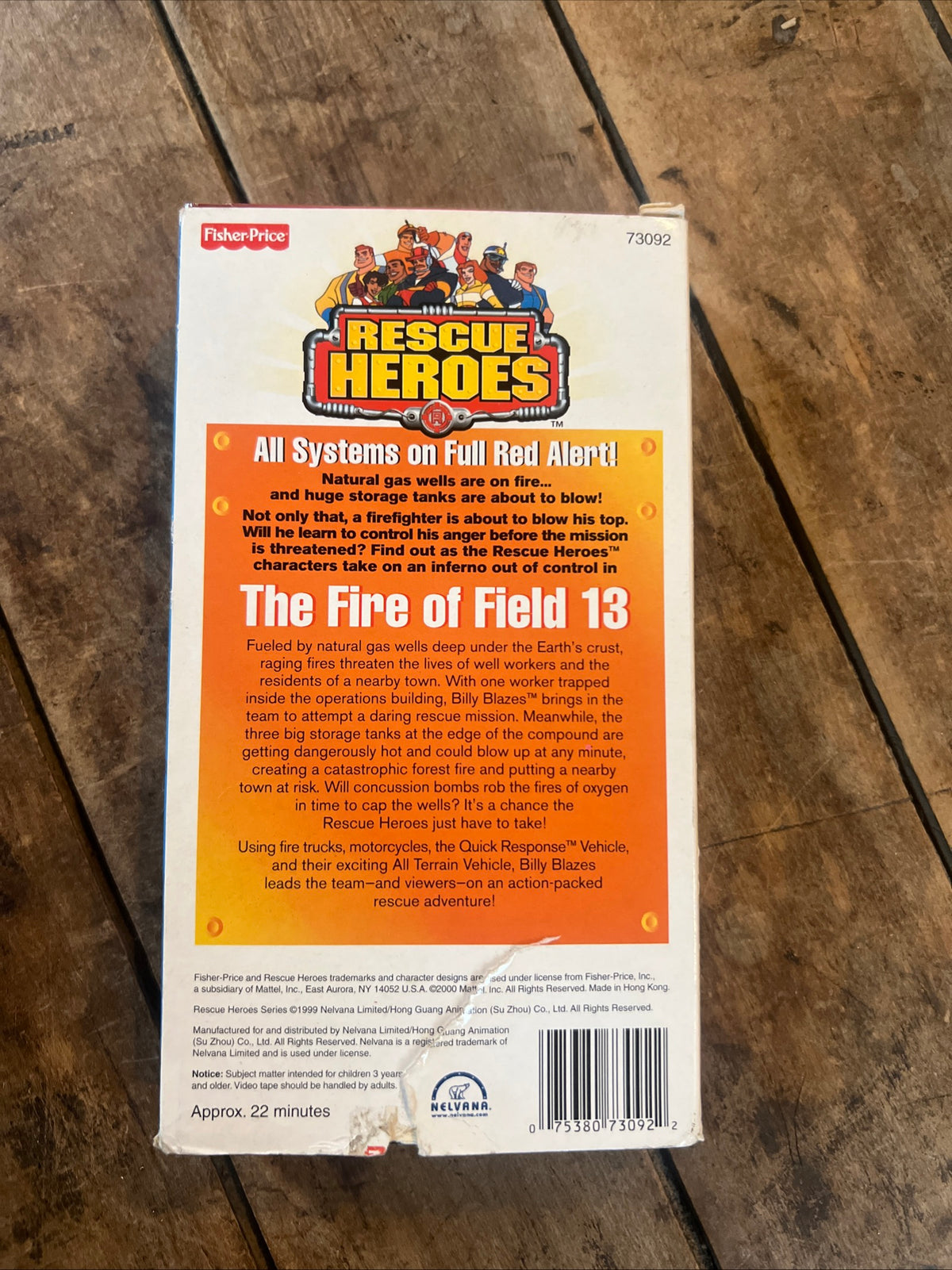 Rescue Heroes The Fire Of Field 13 (VHS 2000 ) Family / Action [G] Fisher Price