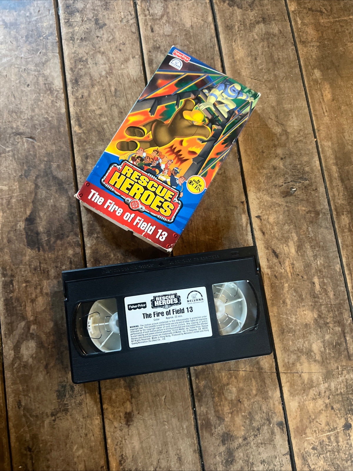 Rescue Heroes The Fire Of Field 13 (VHS 2000 ) Family / Action [G] Fisher Price