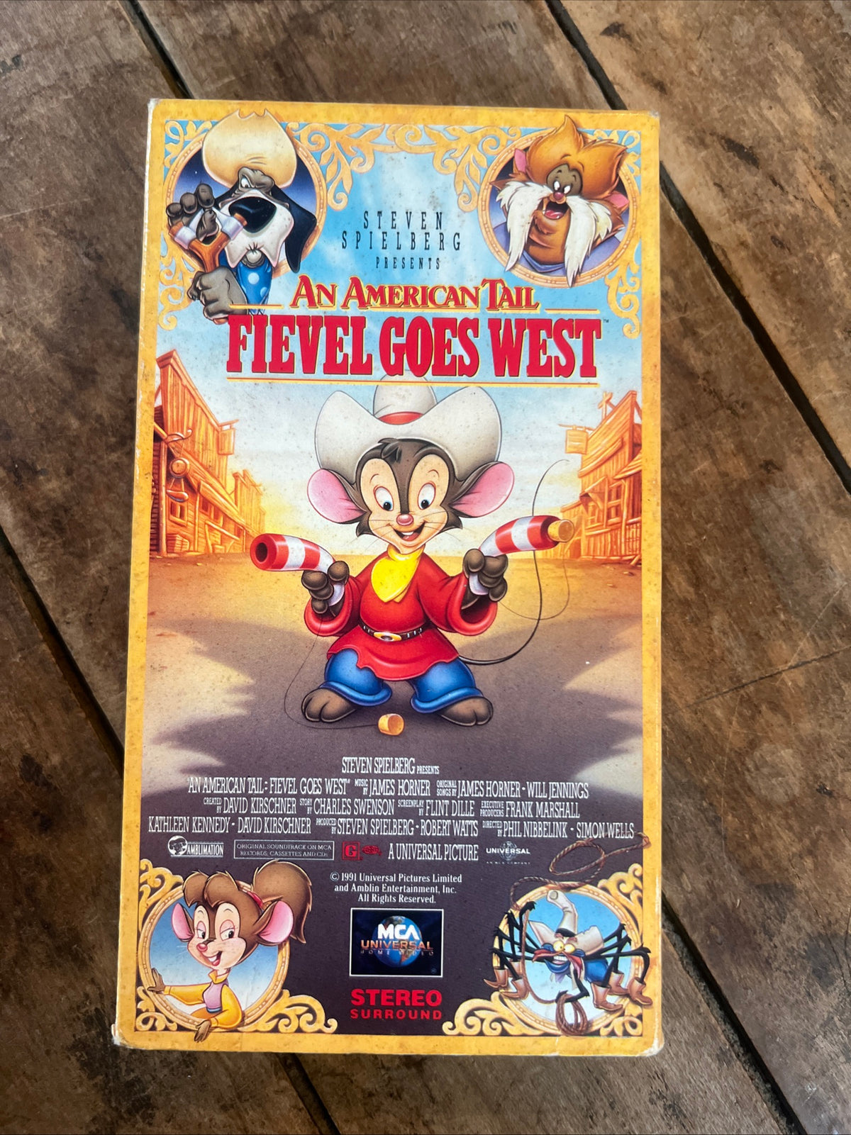 An American Tail Fievel Goes West (VHS 1991 ) Family / Adventure [G]