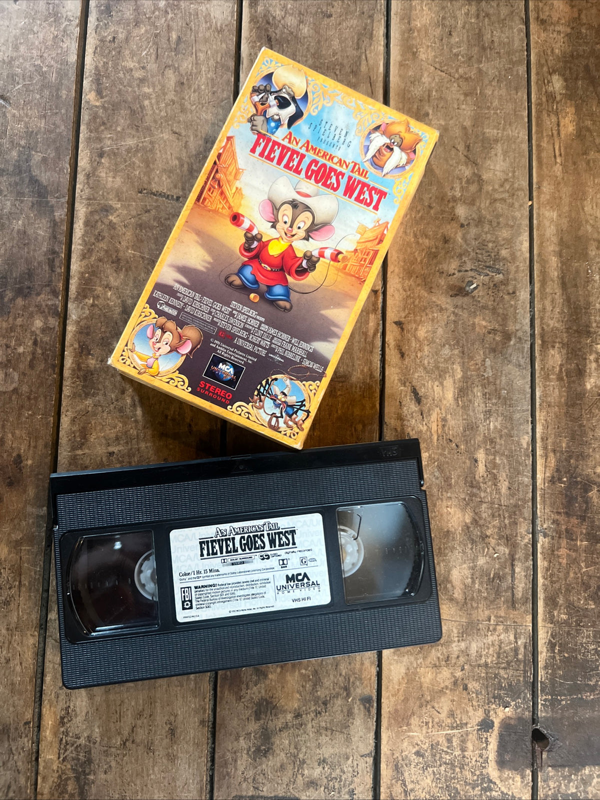 An American Tail Fievel Goes West (VHS 1991 ) Family / Adventure [G]