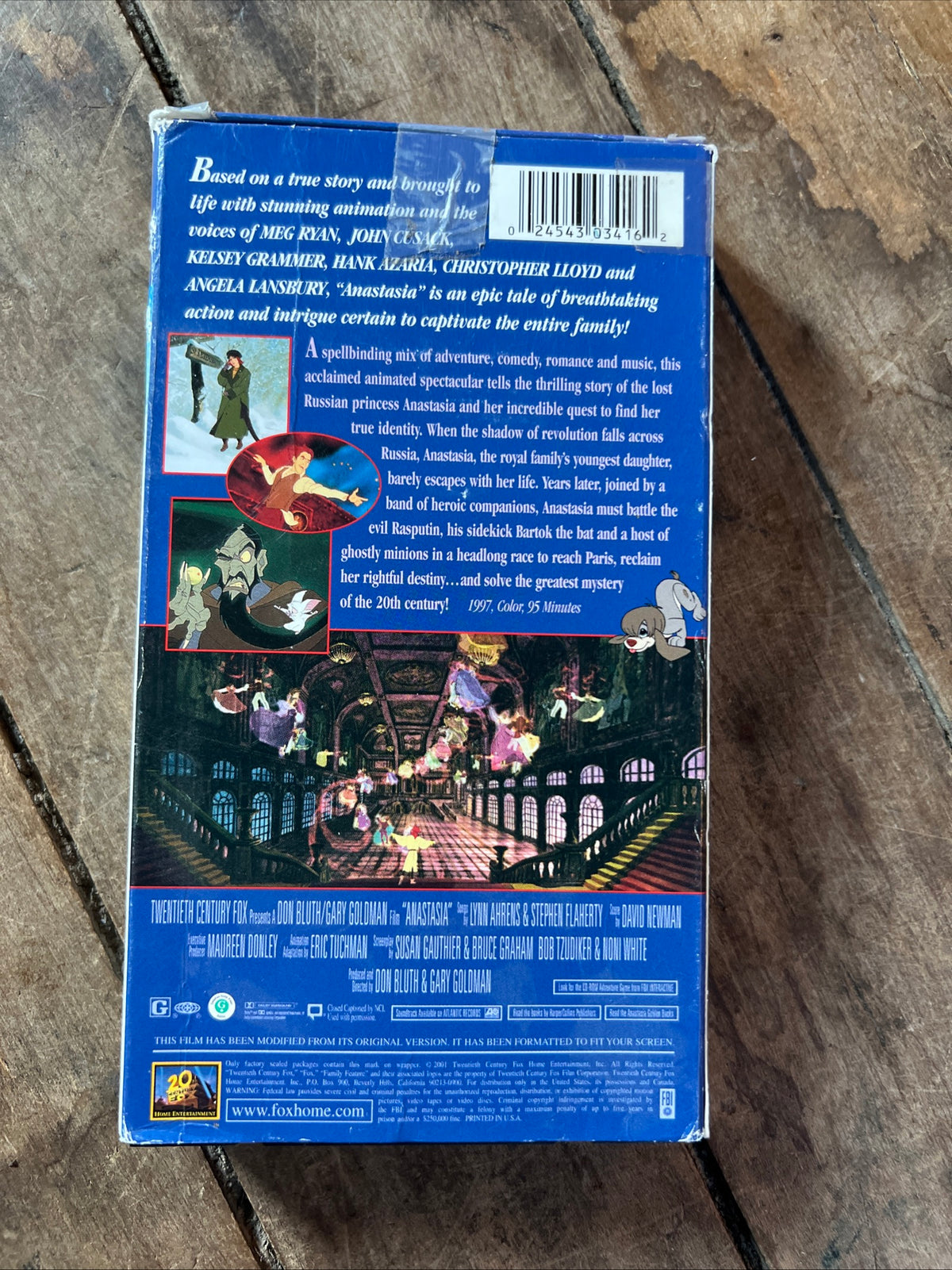 ANASTASIA (VHS 1997 ) Musical / Adventure [G] Family Feature