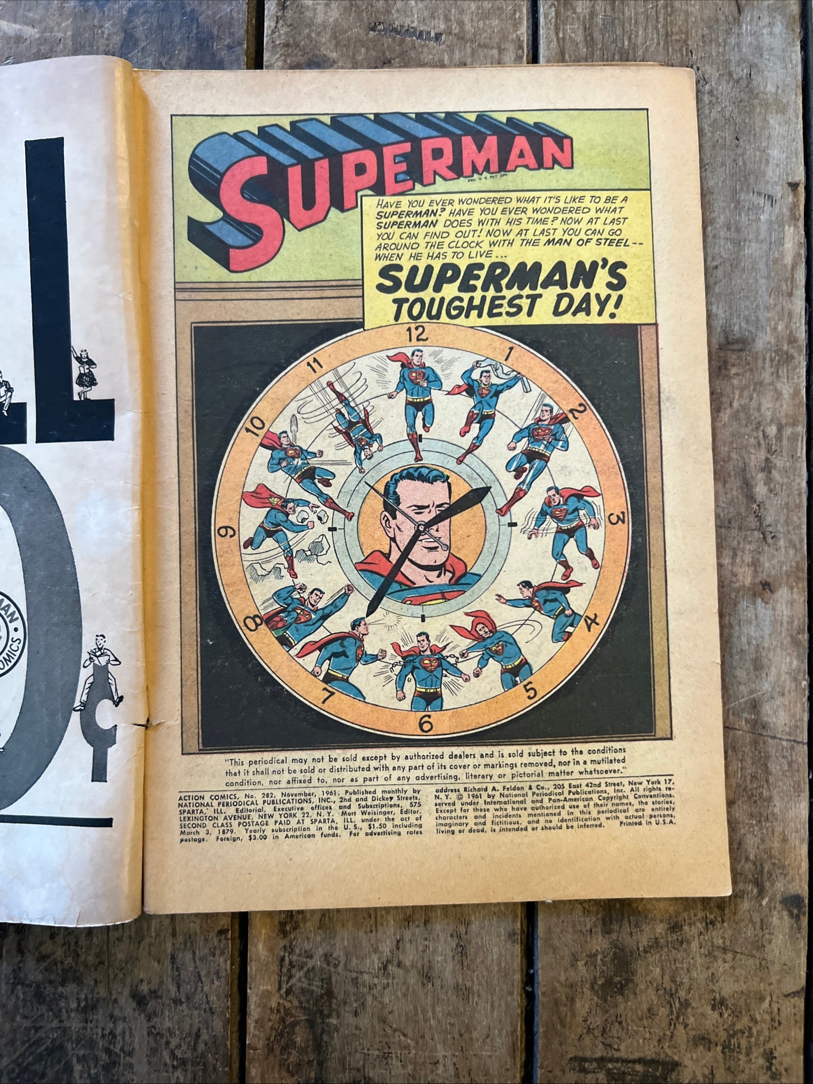 Action Comics #282 (1961) Superman & Supergirl- DC National Comics