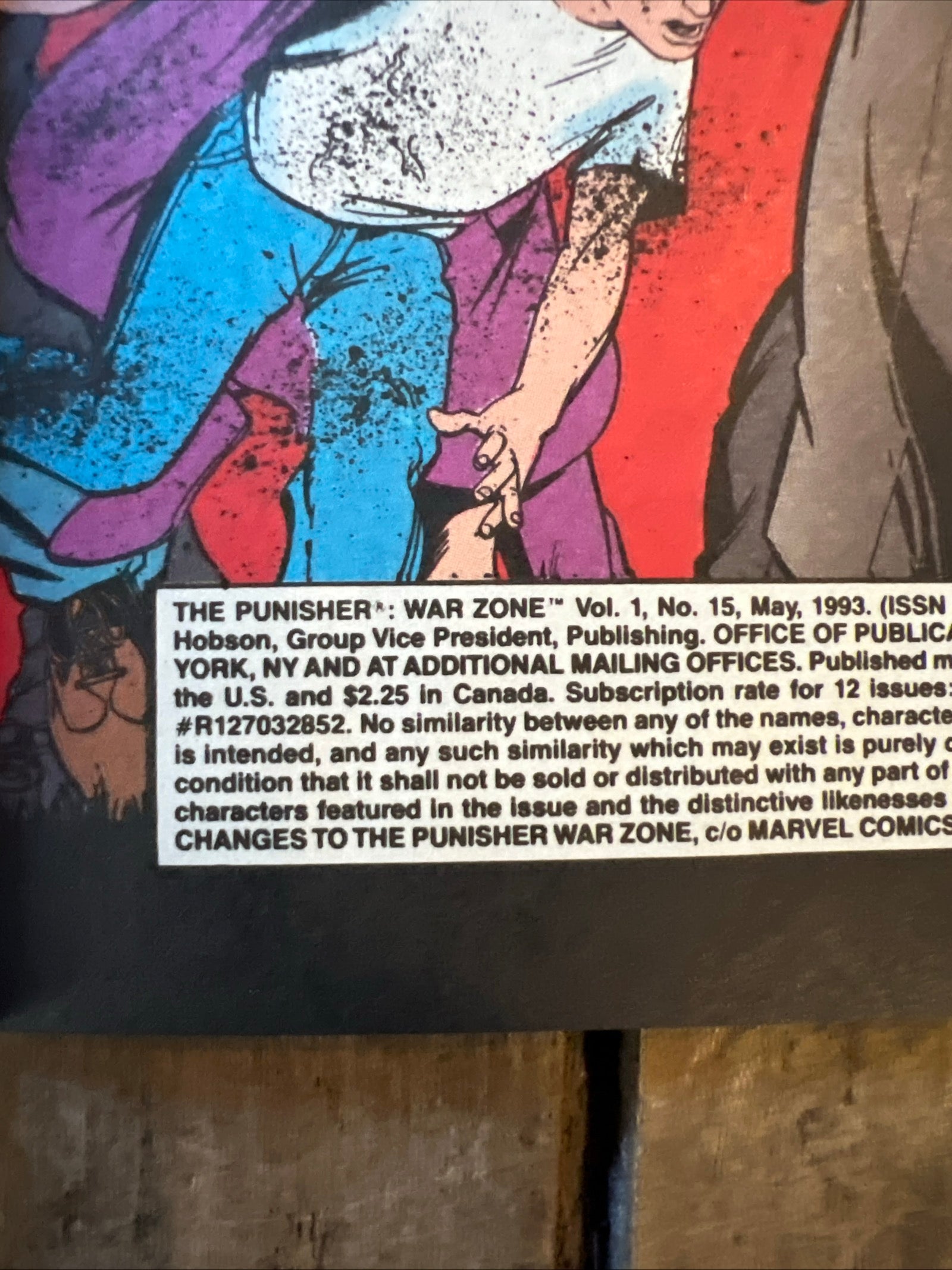 The Punisher: War Zone #15 (1993) Marvel Comics