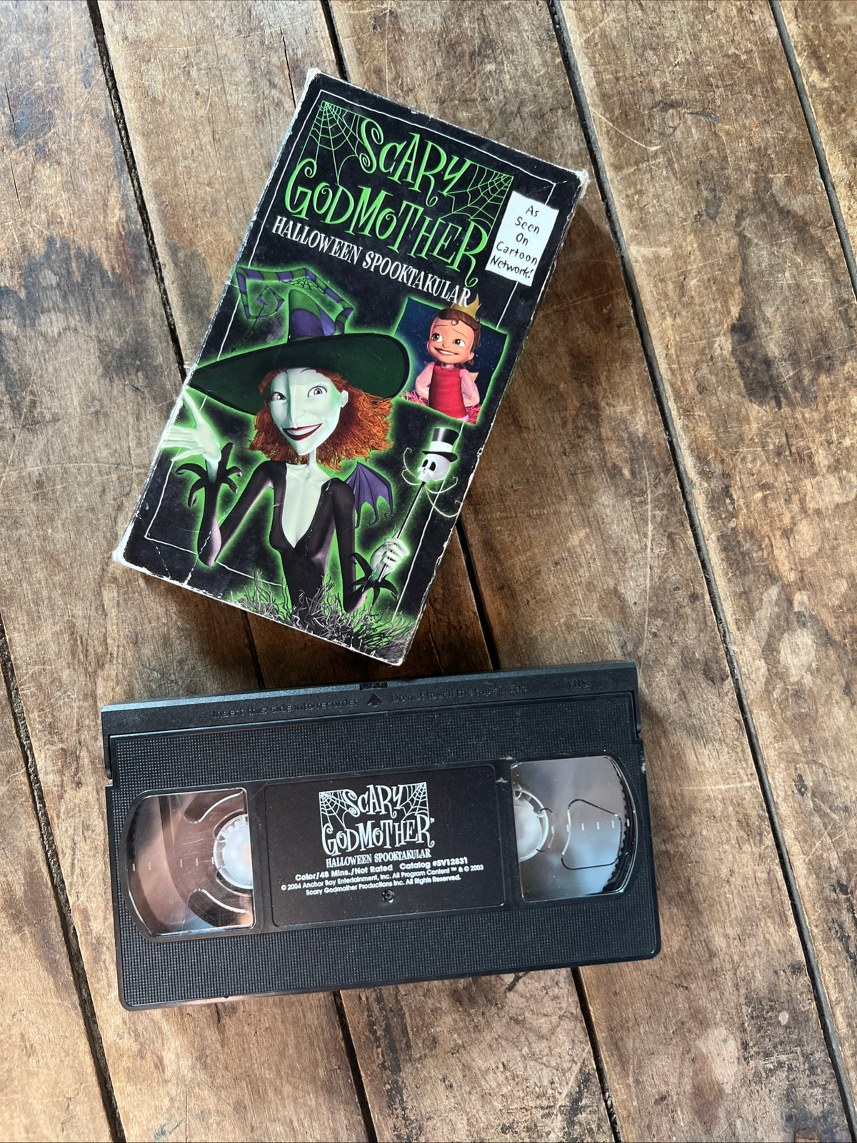 Scary Godmother Halloween Spooktakular (VHS 2004 ) Cartoon Network RARE ORIGINAL - Tested Working