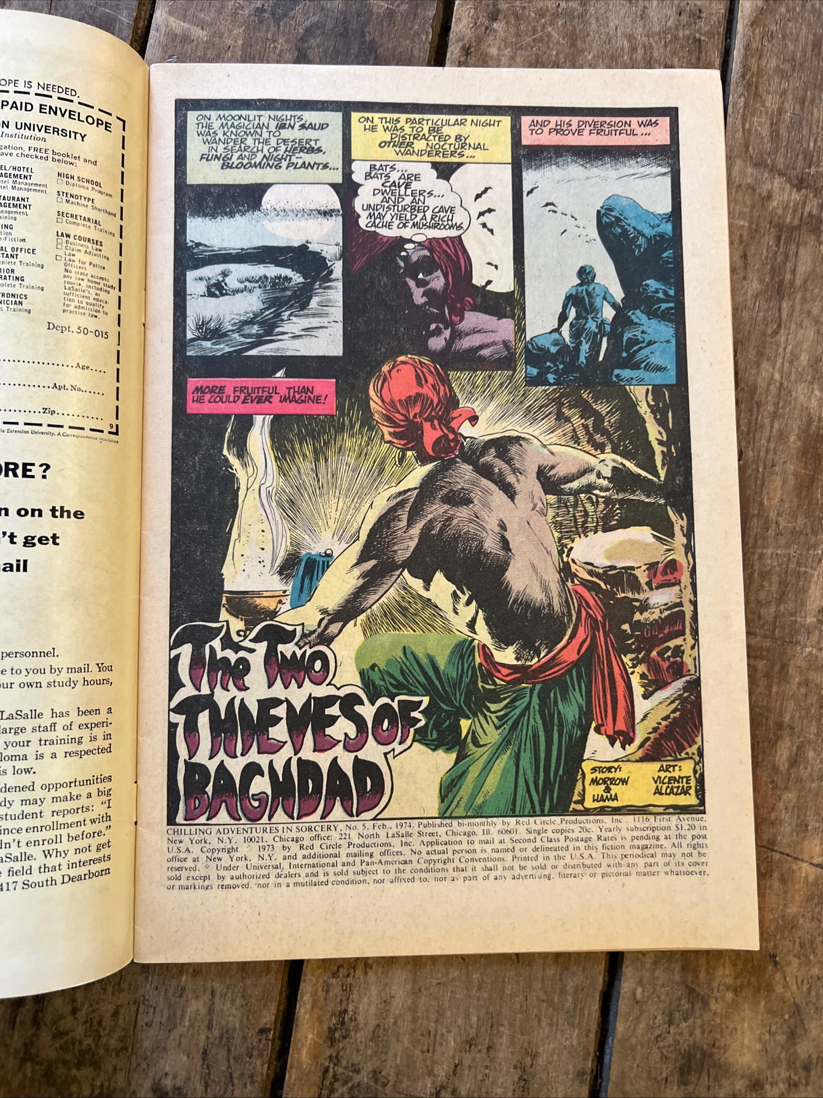 Chilling Adventures in Sorcery #5 (1974) Archie Comics - Red Circle Comics Group