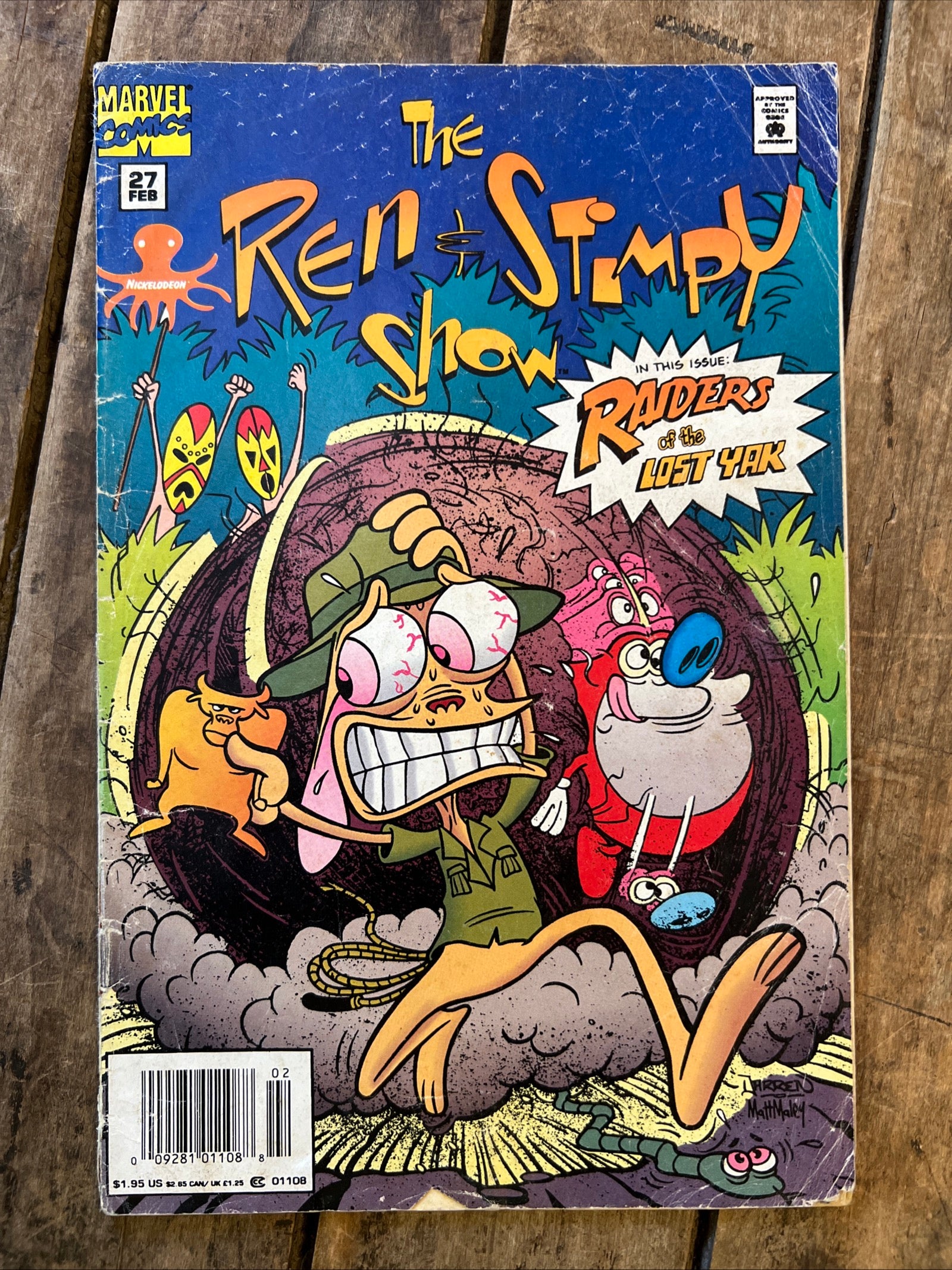 The Ren & Stimpy Show #27 (1995) Raiders of the Lost Yak - Marvel Comics