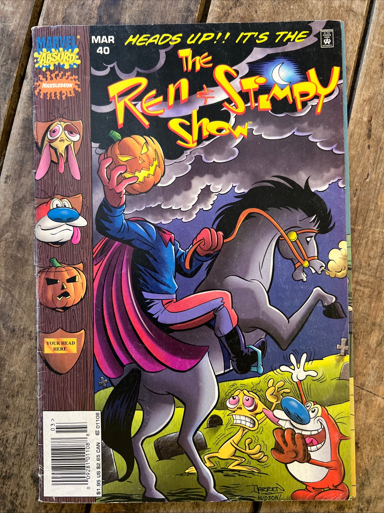 The Ren & Stimpy Show #40 (1996) Heads Up !! - Marvel Comics