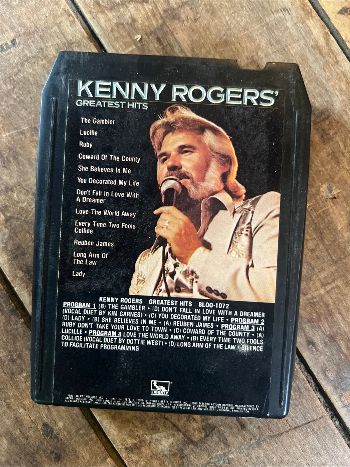 Kenny Rogers Greatest Hits - 1980 Liberty Records - 8 Track Tape