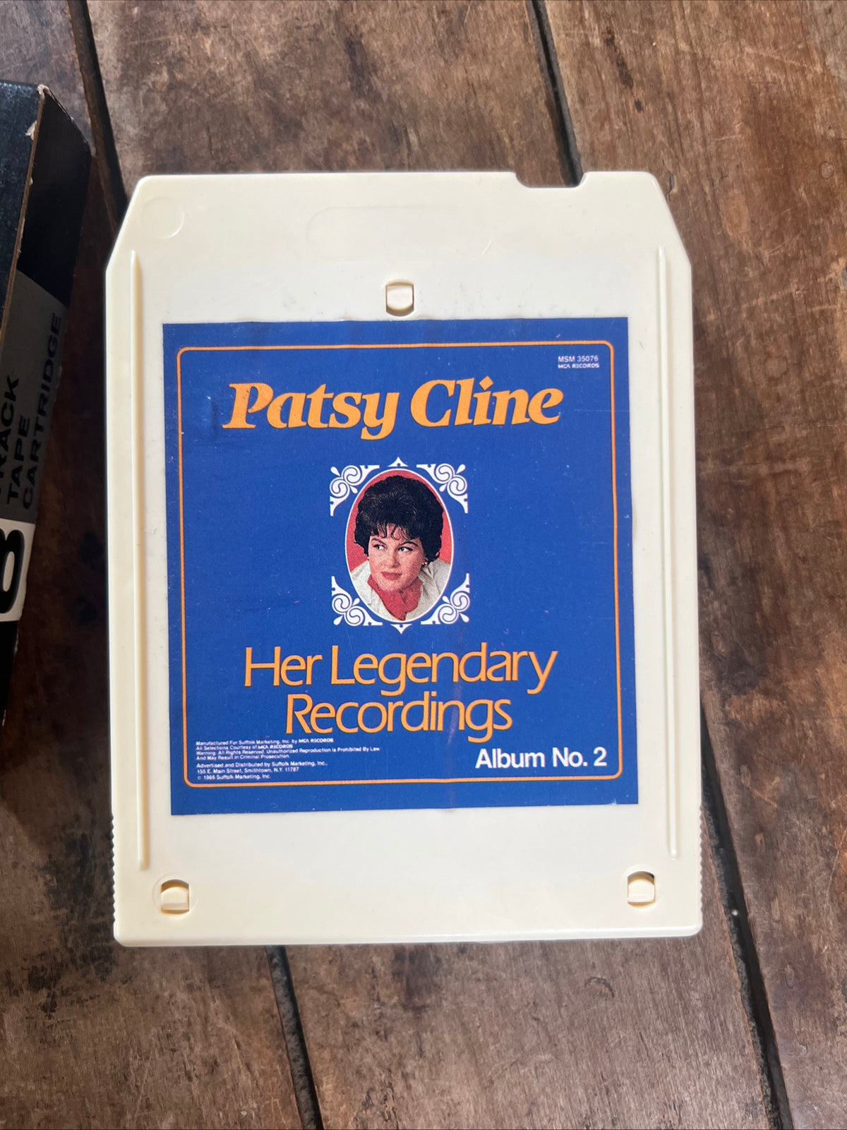 Patsy Cline Her Legendary Recordings Album No 2- 1986 MCA Records - 8 Track Tape