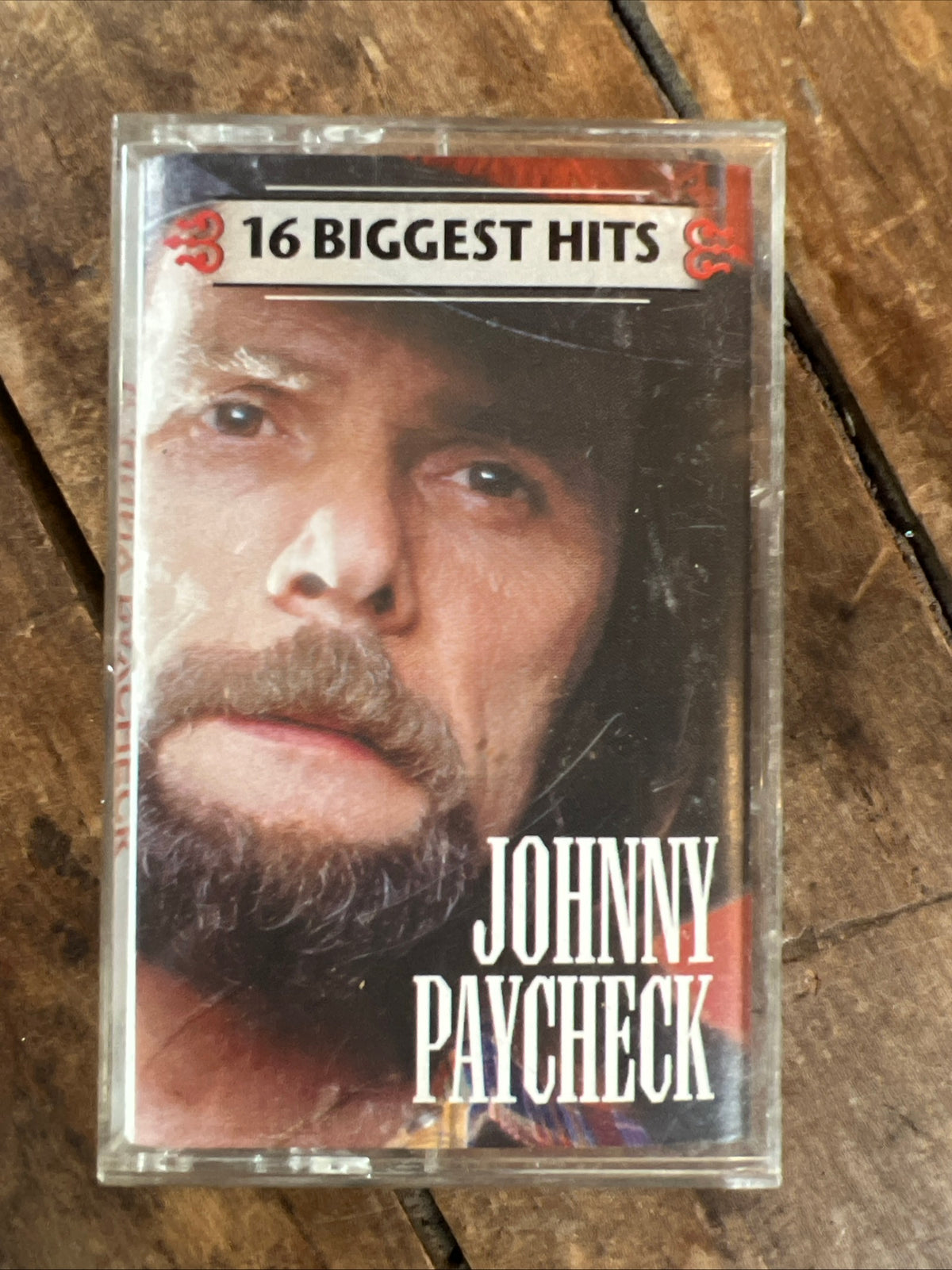 Johnny Paycheck 16 Biggest Hits - 1999 Epic Records - Cassette Tape Album